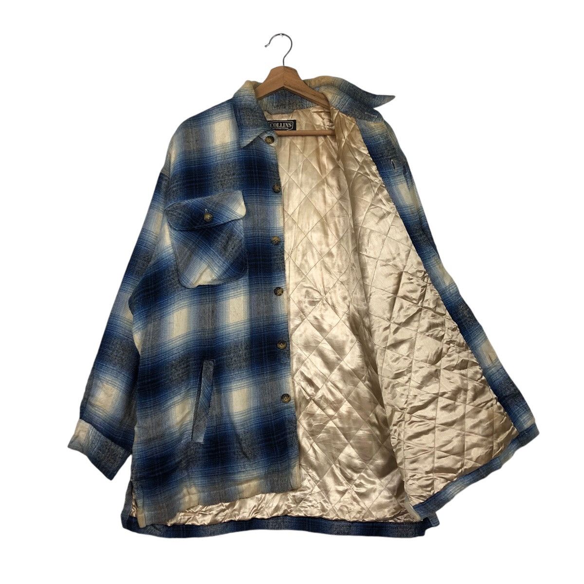 Japanese Brand 📌Vintage Chore Flannel Button Jacket Collins International Size US L / EU 52-54 / 3 - 12 Thumbnail