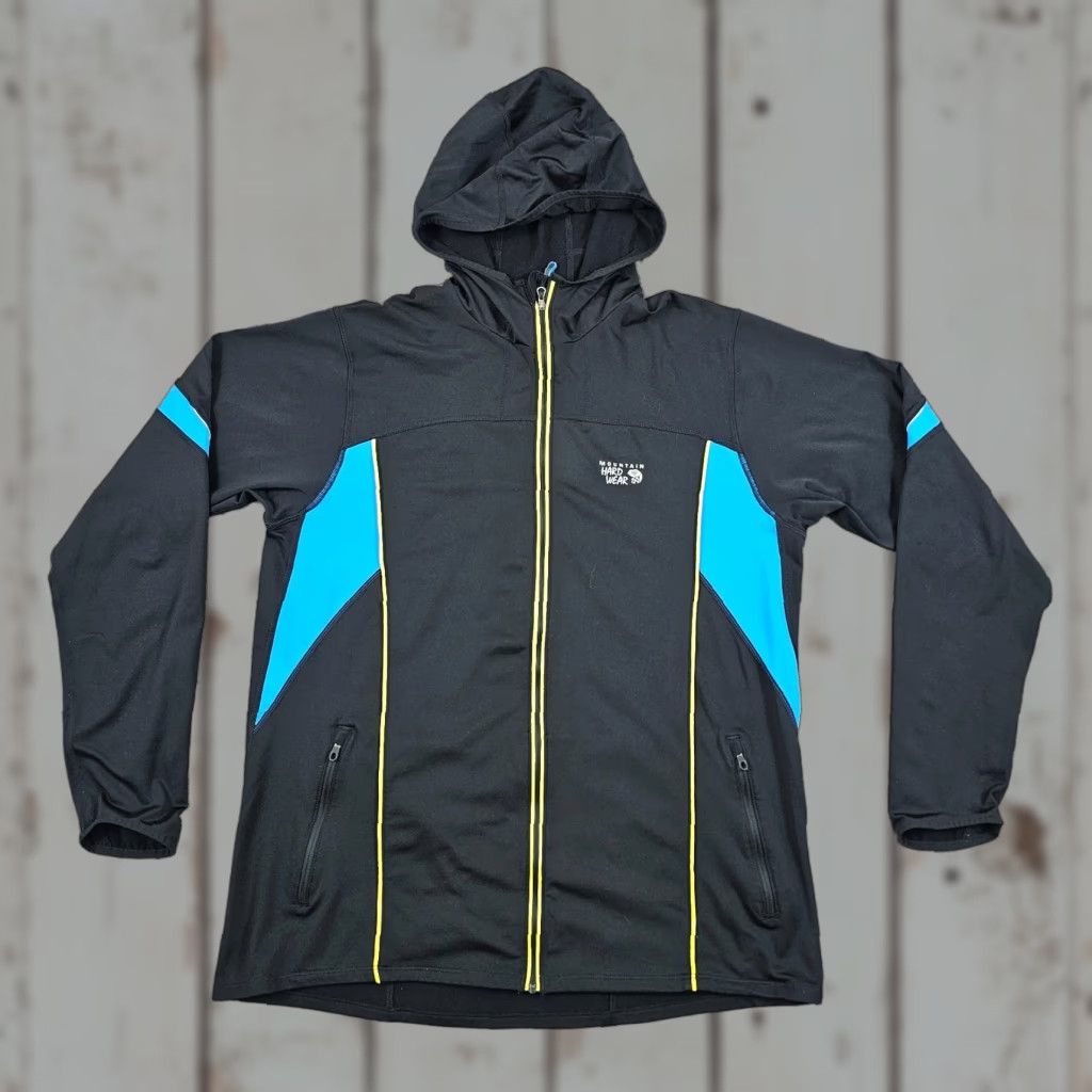 VINTAGE Mountain Hardwear Jacket Mens XL Black Outdoor Windbreaker