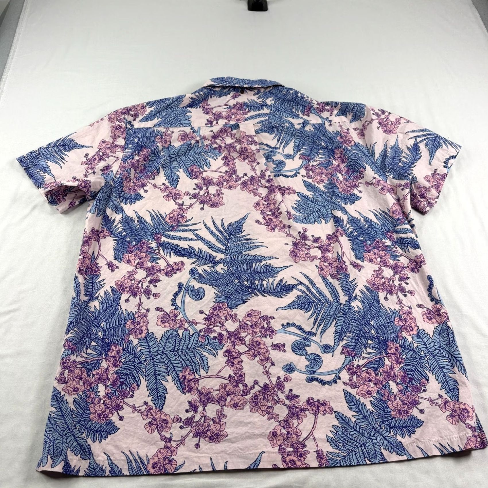 Vintage David Shepard Shirt Mens XL Pink Floral Hawaiian Button Up Aloha Camp Shirts Cardigan? Size US XL / EU 56 / 4 - 7 Thumbnail