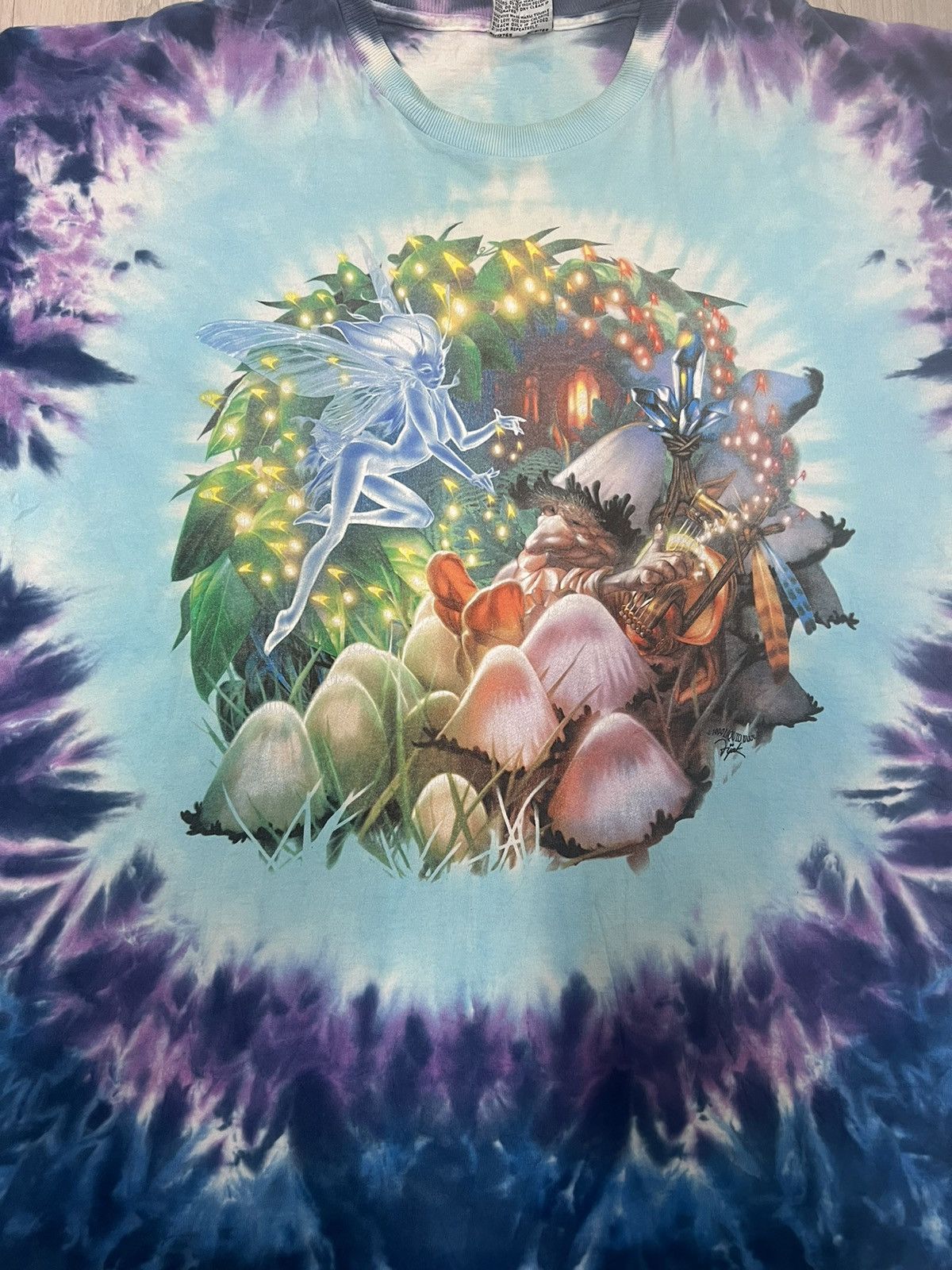 Liquid Blue Vintage 1999 Liquid Blue Fairy Fantasy Mushroom Tie Dye Size US XL / EU 56 / 4 - 2 Thumbnail