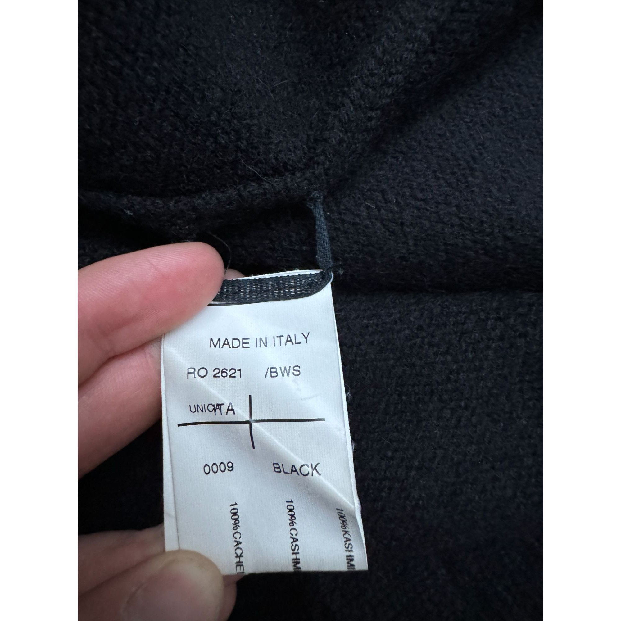 Rick Owens FW 2011 Limo Cashmere Black Dress Size M / US 6-8 / IT 42-44 - 10 Thumbnail