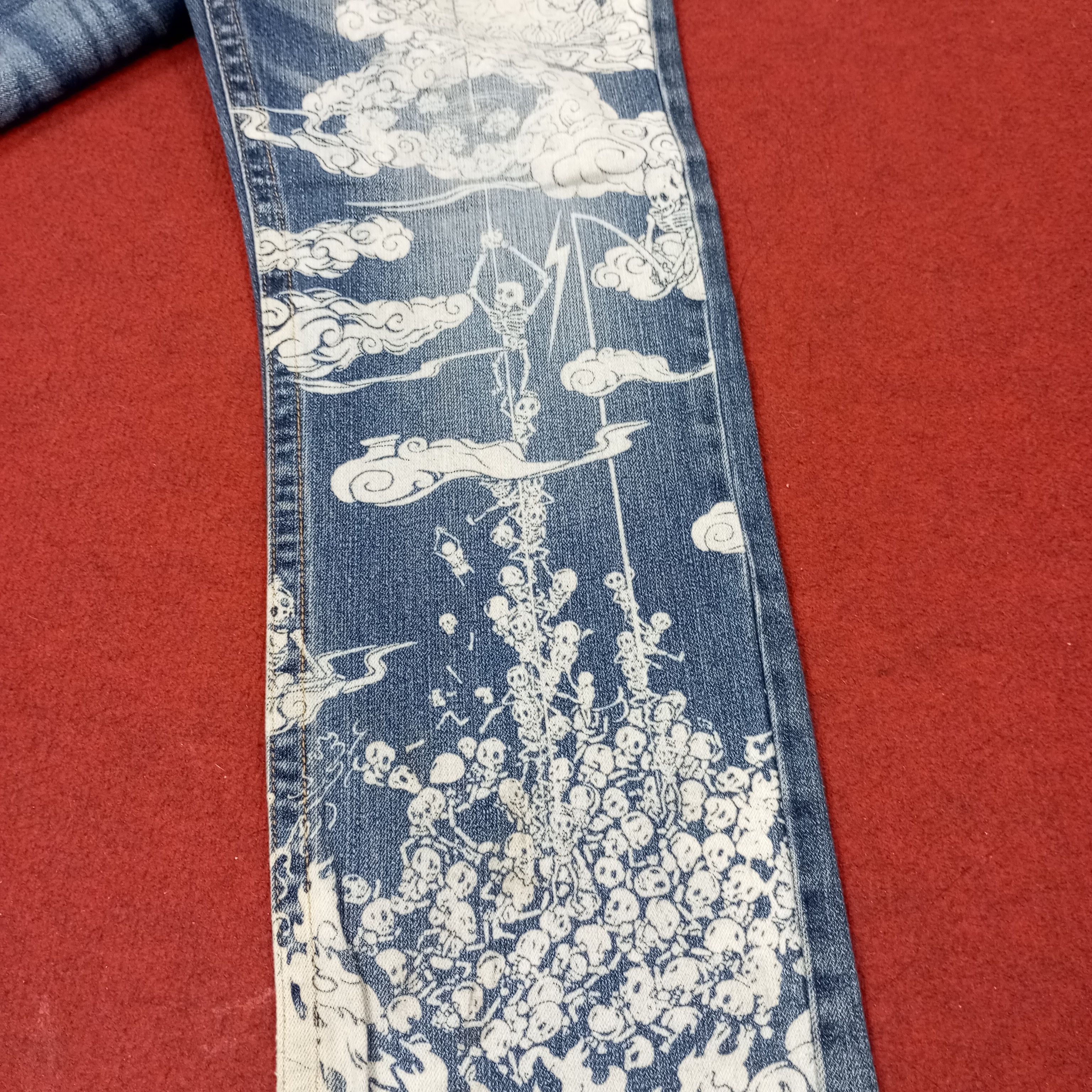 Japanese Brand Japanese Fashion Streetwear Style Art Design Jeans c252n24 Size US 36 / EU 52 - 15 Thumbnail