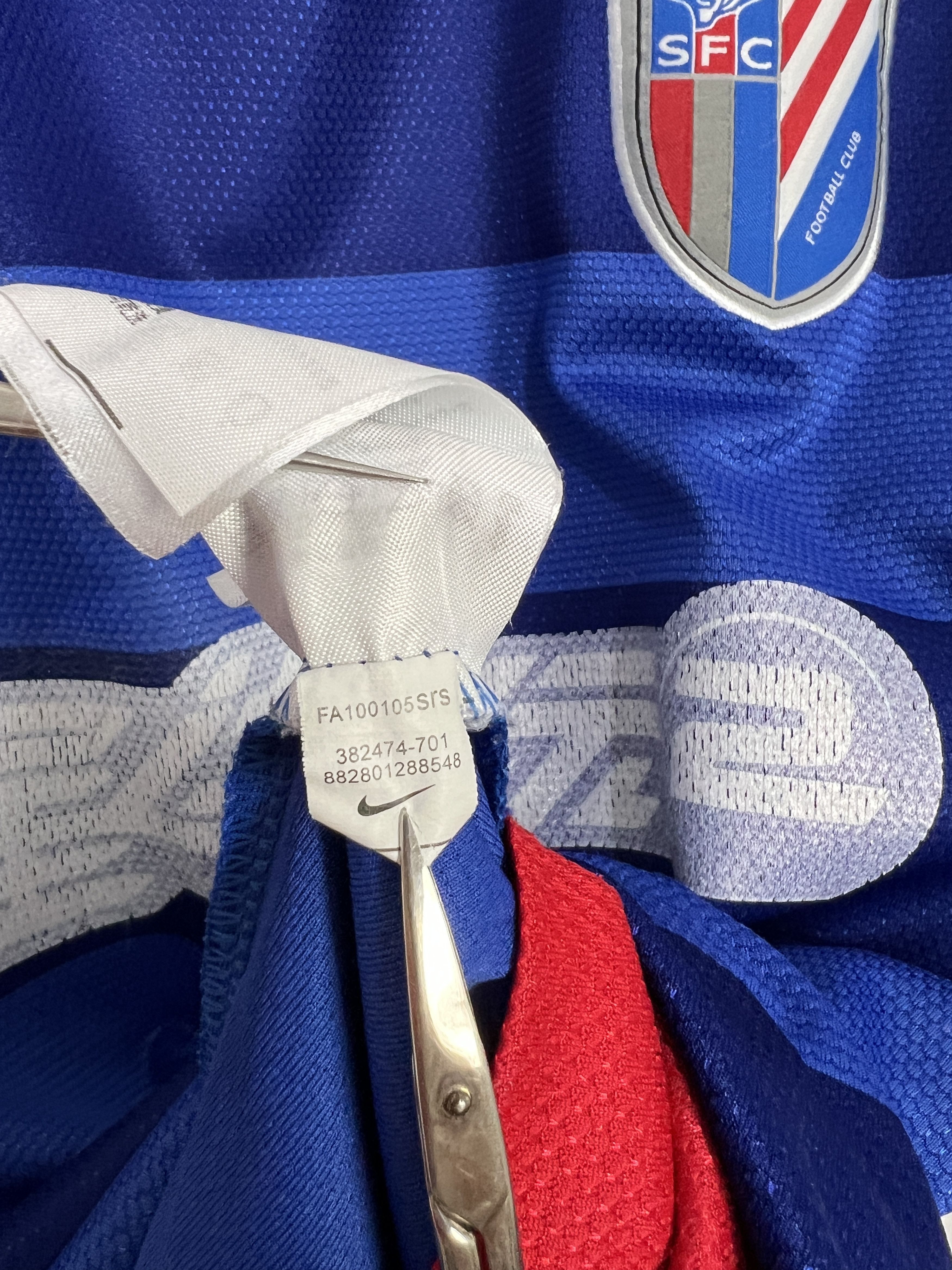 Nike Shanghai Shenhua Nike Football Shirt Soccer Blue Jersey Size US M / EU 48-50 / 2 - 13 Thumbnail
