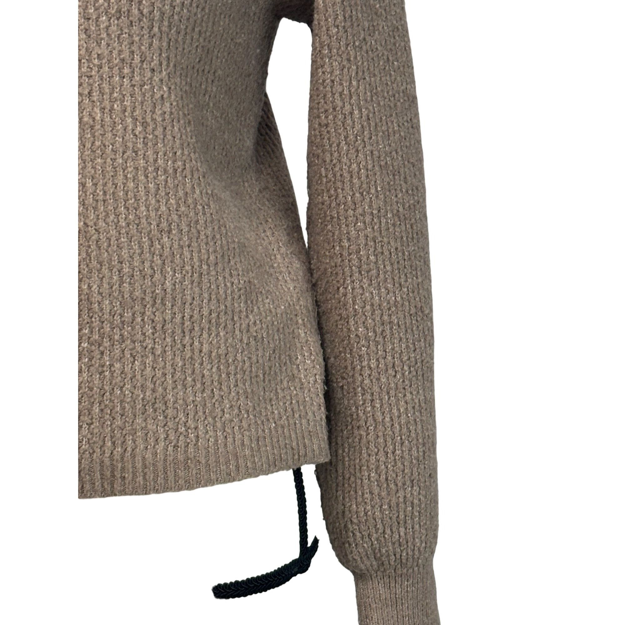 Other Pink Rose Junior’s V-neck Cropped Sweater, Natural, Sz.XS Size XS / US 0-2 / IT 36-38 - 3 Thumbnail