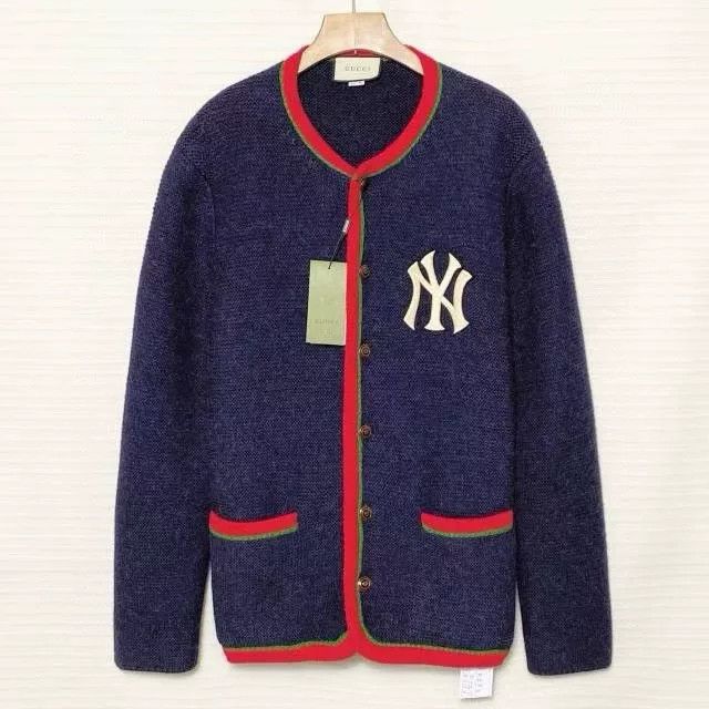 Gucci Gucci x NY Yankees Logo Wool Sweater Size US XL / EU 56 / 4 - 1 Thumbnail
