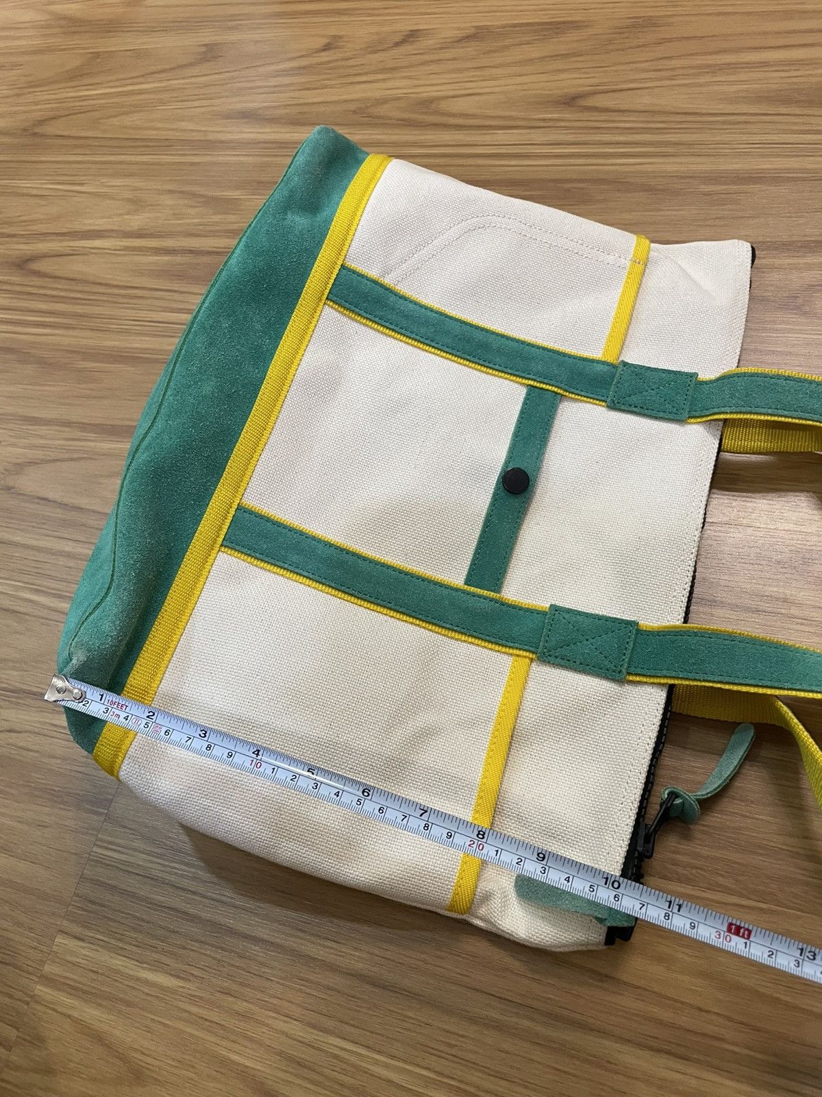 MasterPiece Masterpiece MSPC Japan Natural Suede Leather Hemp Cotton Bag Size ONE SIZE - 11 Thumbnail