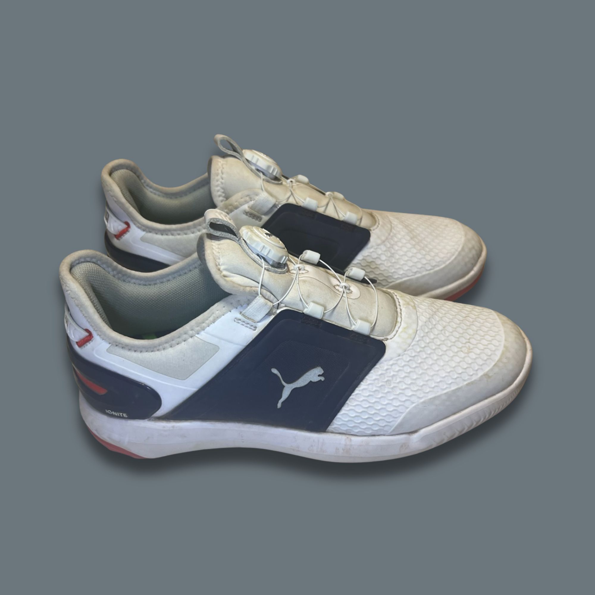 Puma Puma Ignite Elevate Disc Golf Shoes Size 7.5 Mens White & Na Size US 7.5 / EU 40-41 - 3 Thumbnail