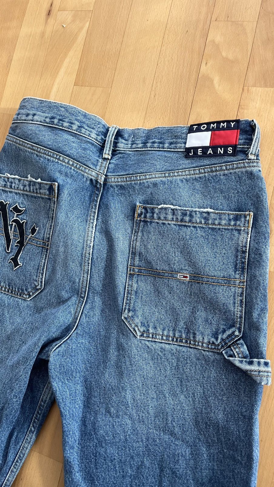 Tommy Hilfiger Vintage Tommy Jeans Denim Pants Light Wash Baggy Y2K Jeans Size US 31 - 4 Thumbnail