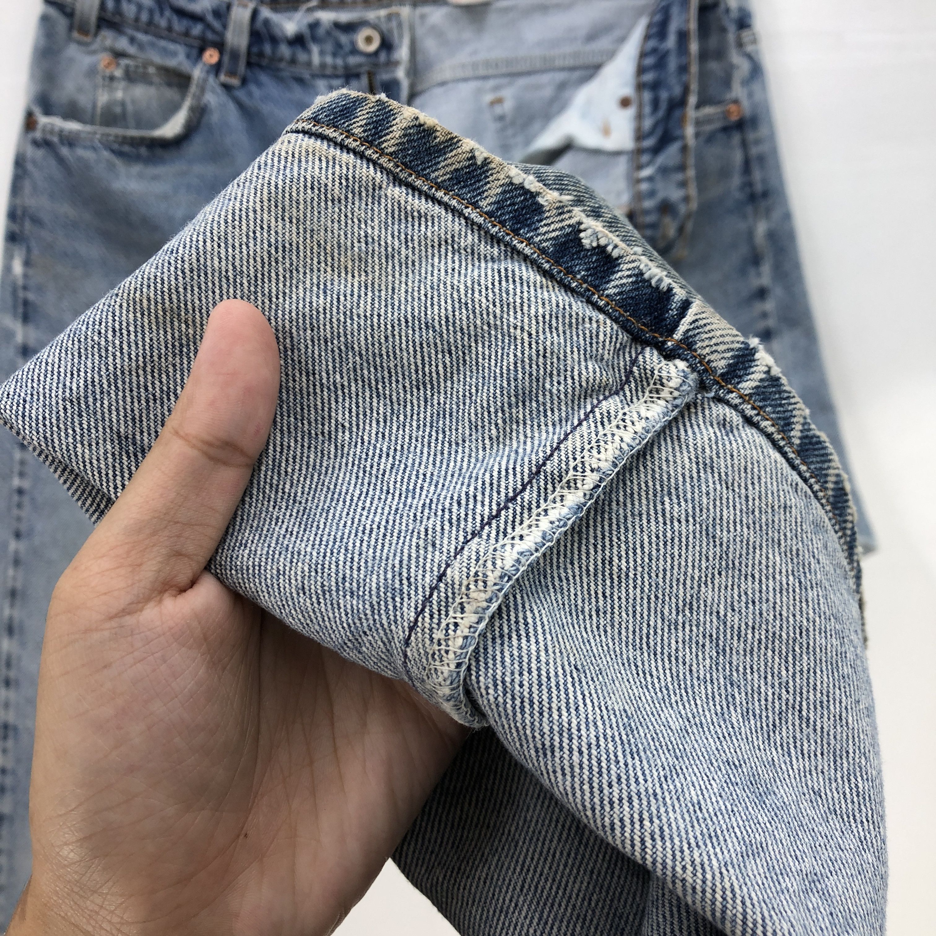 Levi's Vintage Levis Orange Tab Jeans Dirty Levi's Light Wash Denim Size US 36 / EU 52 - 7 Thumbnail