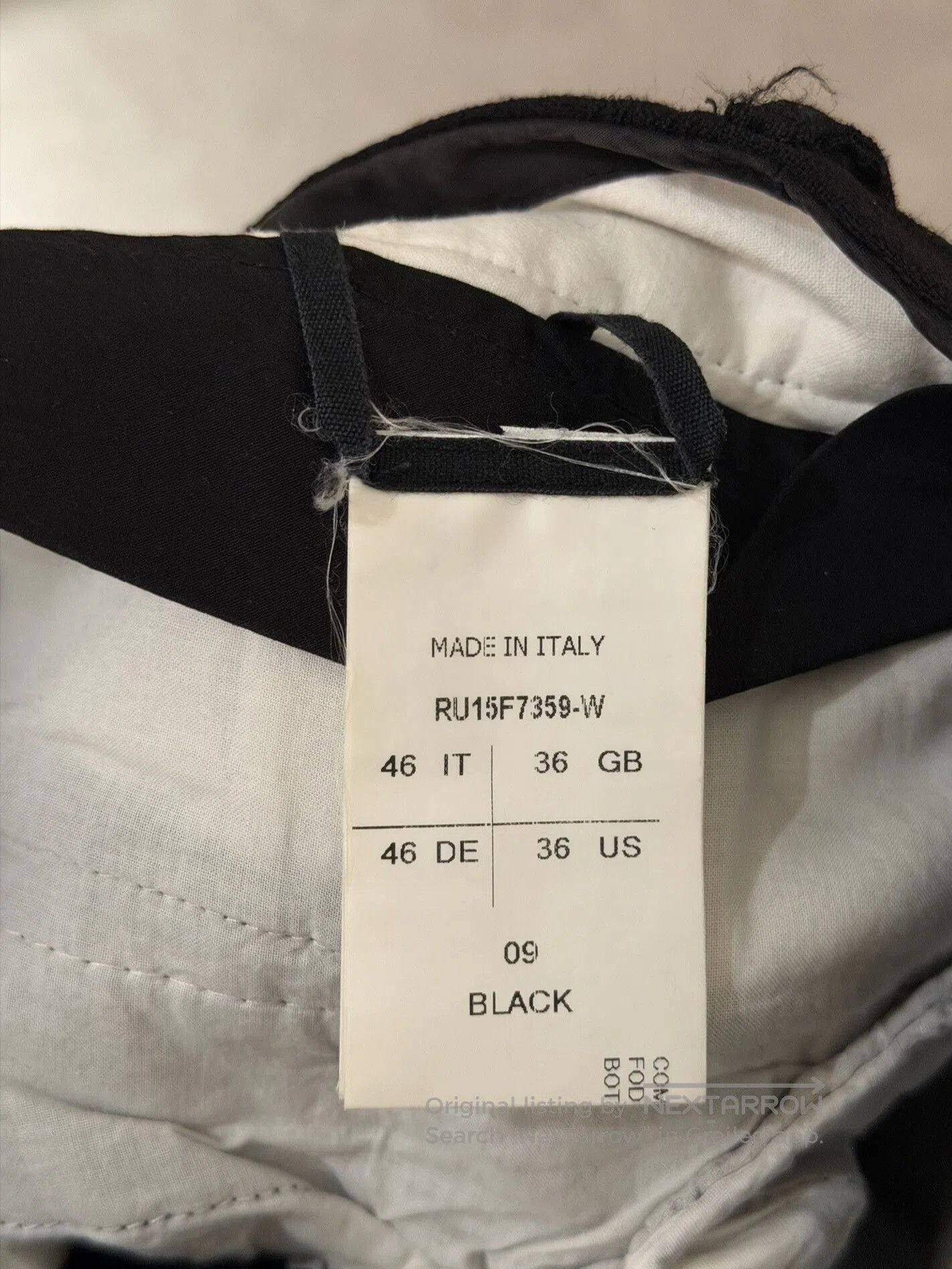 Rick Owens Rick Owens Men's Black Cropped Suit Pants. Size US 30 / EU 46 - 3 Thumbnail