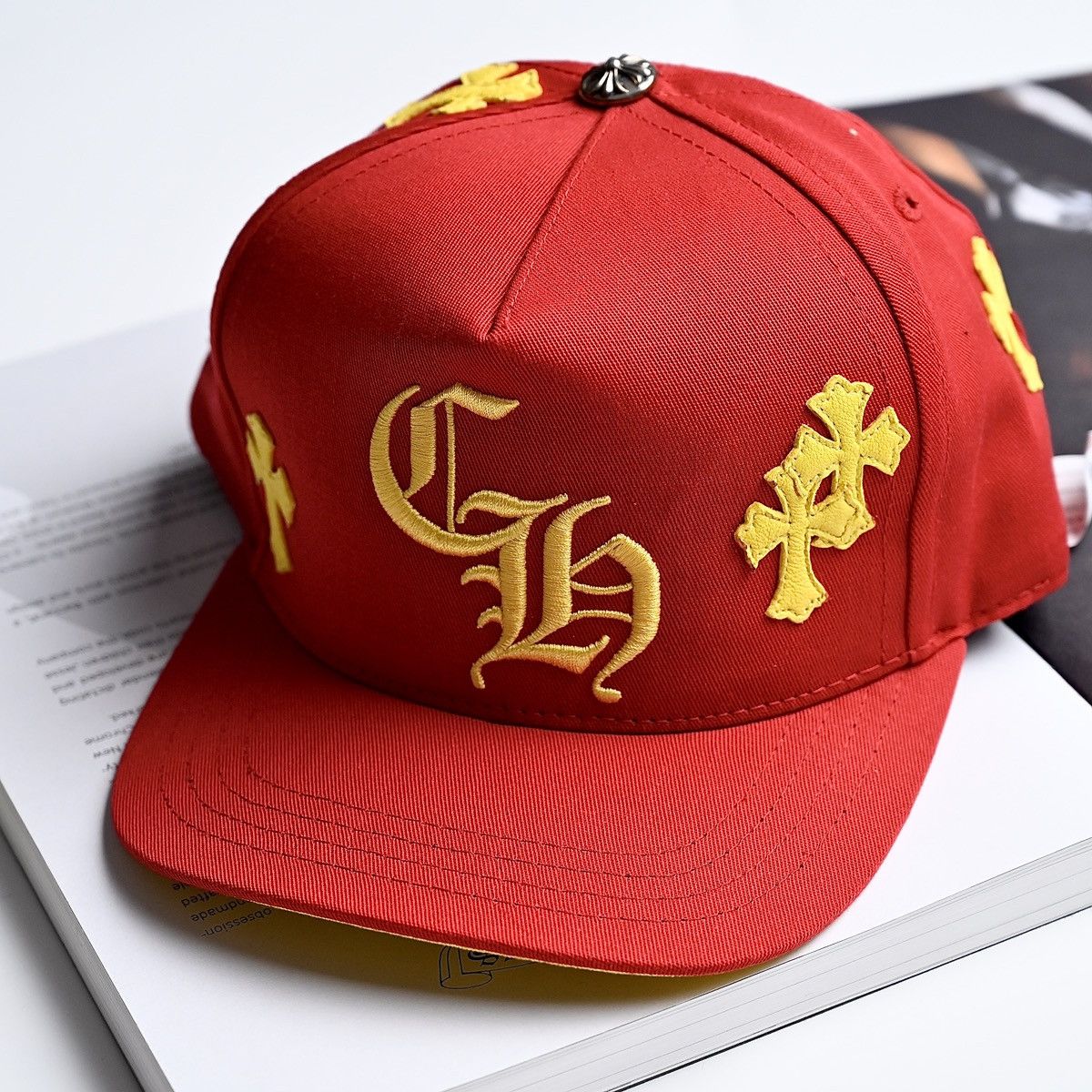 Chrome Hearts CHROME HEARTS BASEBALL CAP COTTON X POLYESTER RED Size ONE SIZE - 2 Thumbnail