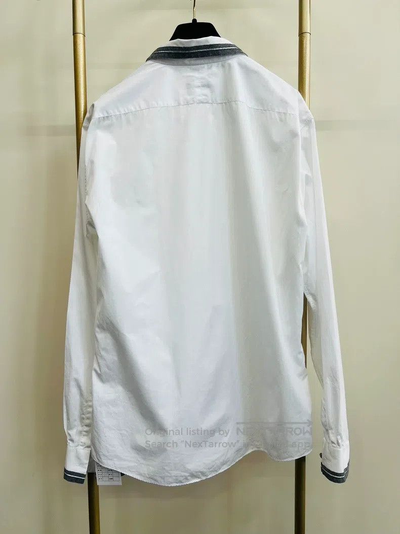 Hermes Hermes size 44 Gray felt striped shirt Size US S / EU 44-46 / 1 - 2 Thumbnail