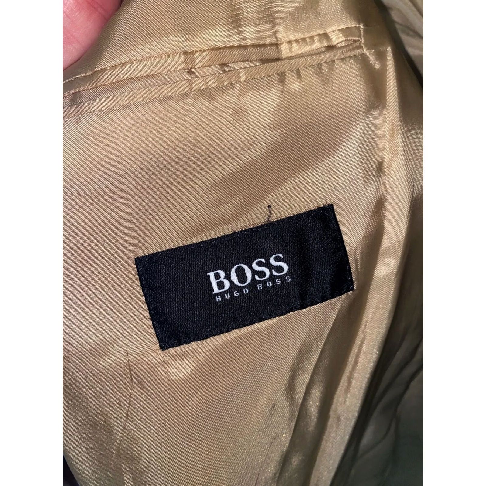 Hugo Boss Hugo Boss Blazer Jacket Wool Earth Tone Rosellini Sz 40 US Mens Color Sharp Size US XXS / EU 40 - 4 Thumbnail