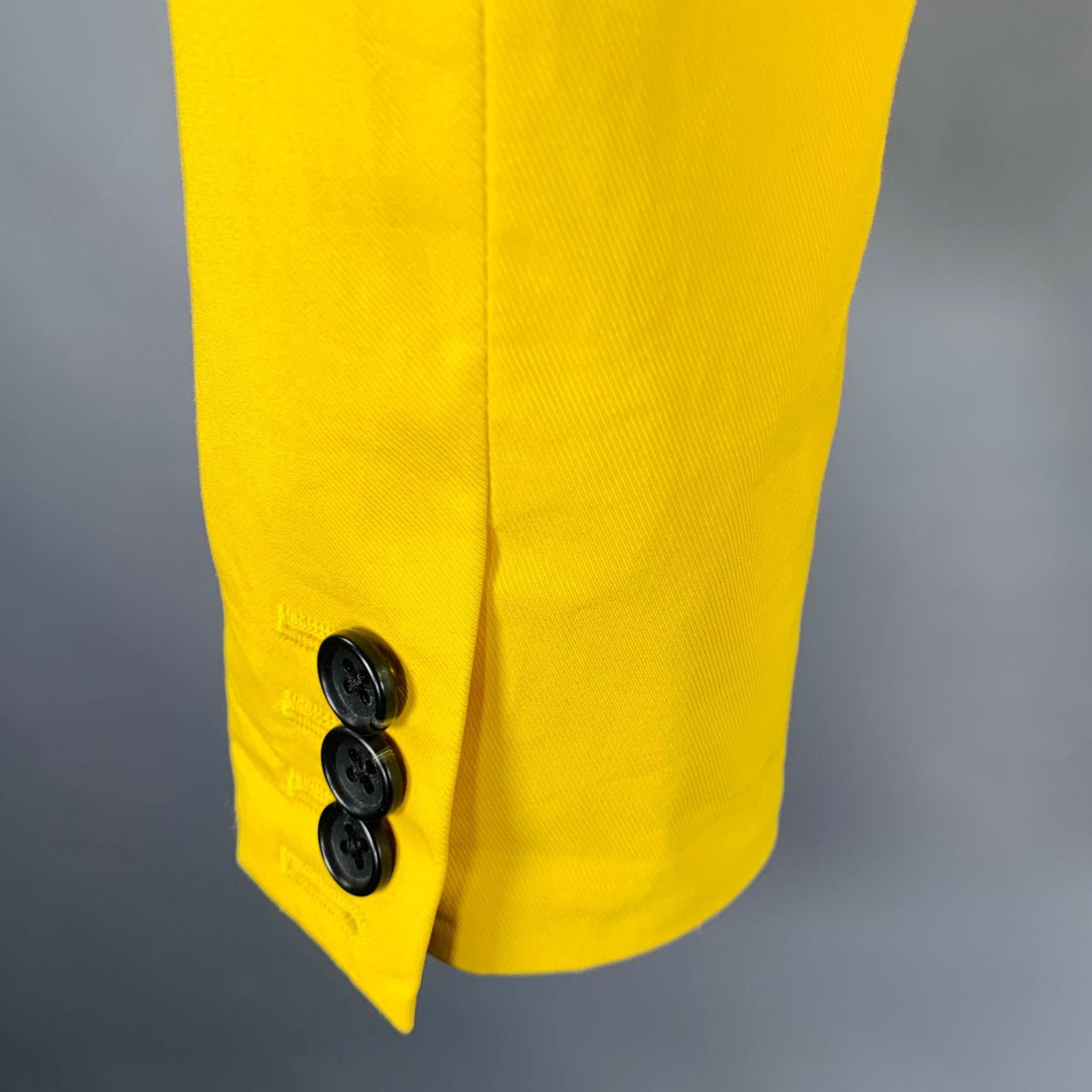 Marc by Marc Jacobs Size XS Yellow Cotton Single Breasted Sport Coat Size 34R - 4 Thumbnail