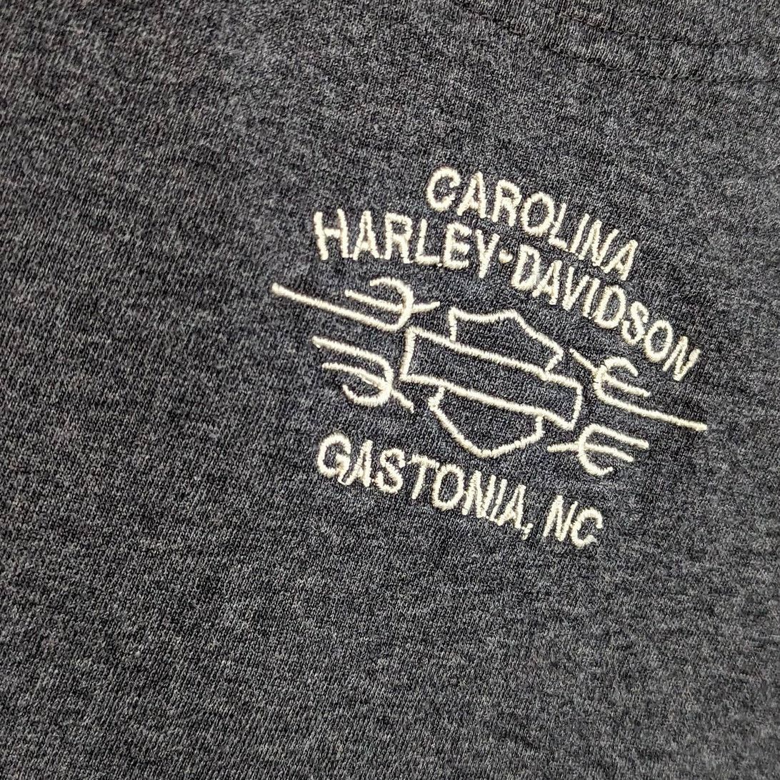 Harley Davidson Y2K Harley Davidson Long Sleeve Logo Henley Shirt Pullover Size US XL / EU 56 / 4 - 7 Thumbnail