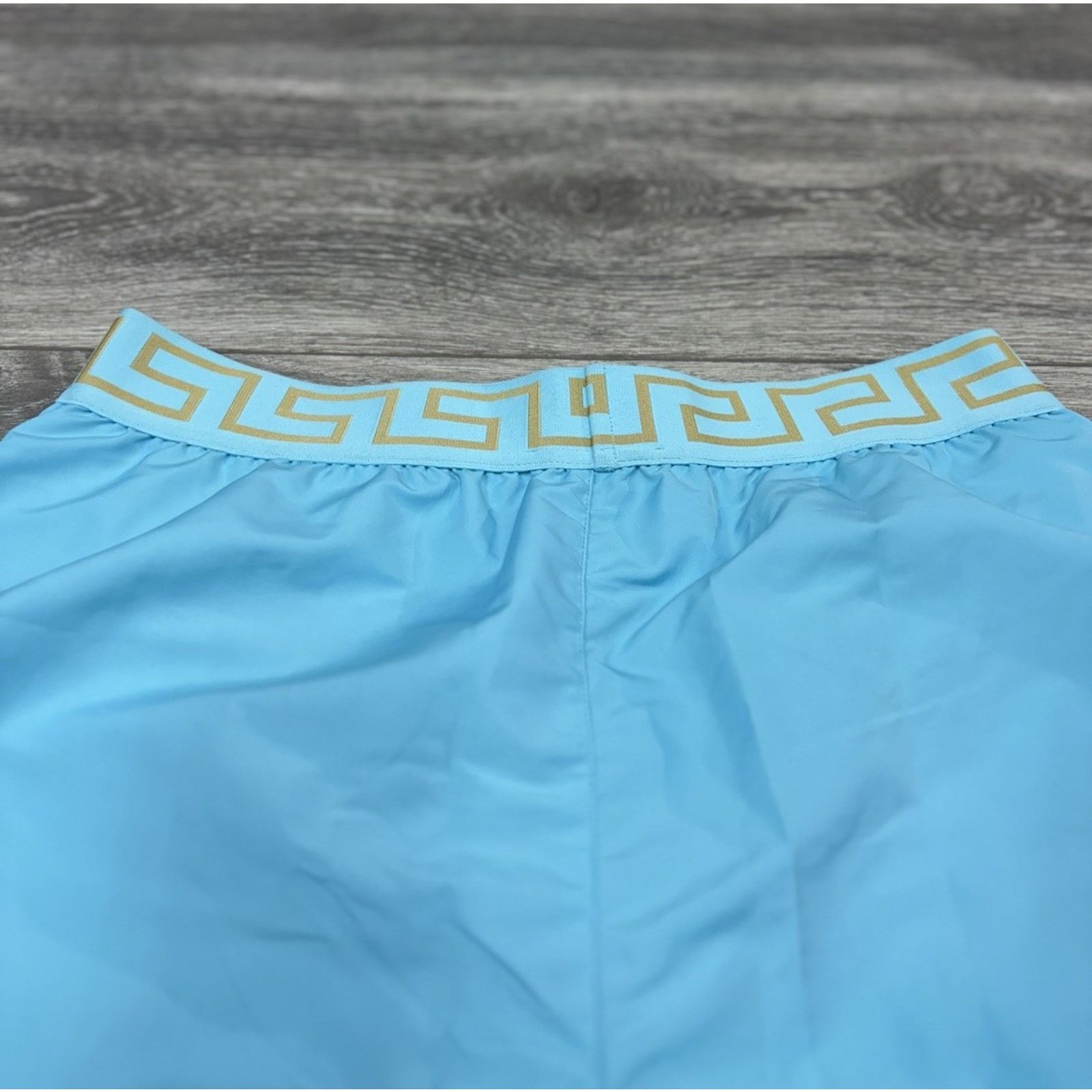 Versace Size 5 - Versace Greca Border Swim Shorts' Blue ' | NEW! Size US 31 - 14 Thumbnail