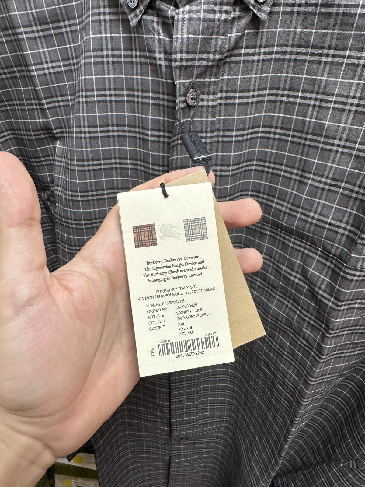 Burberry BURBERRY CHECKERED SHIRT - **RETAIL 690$** Size US XXL / EU 58 / 5 - 16 Thumbnail