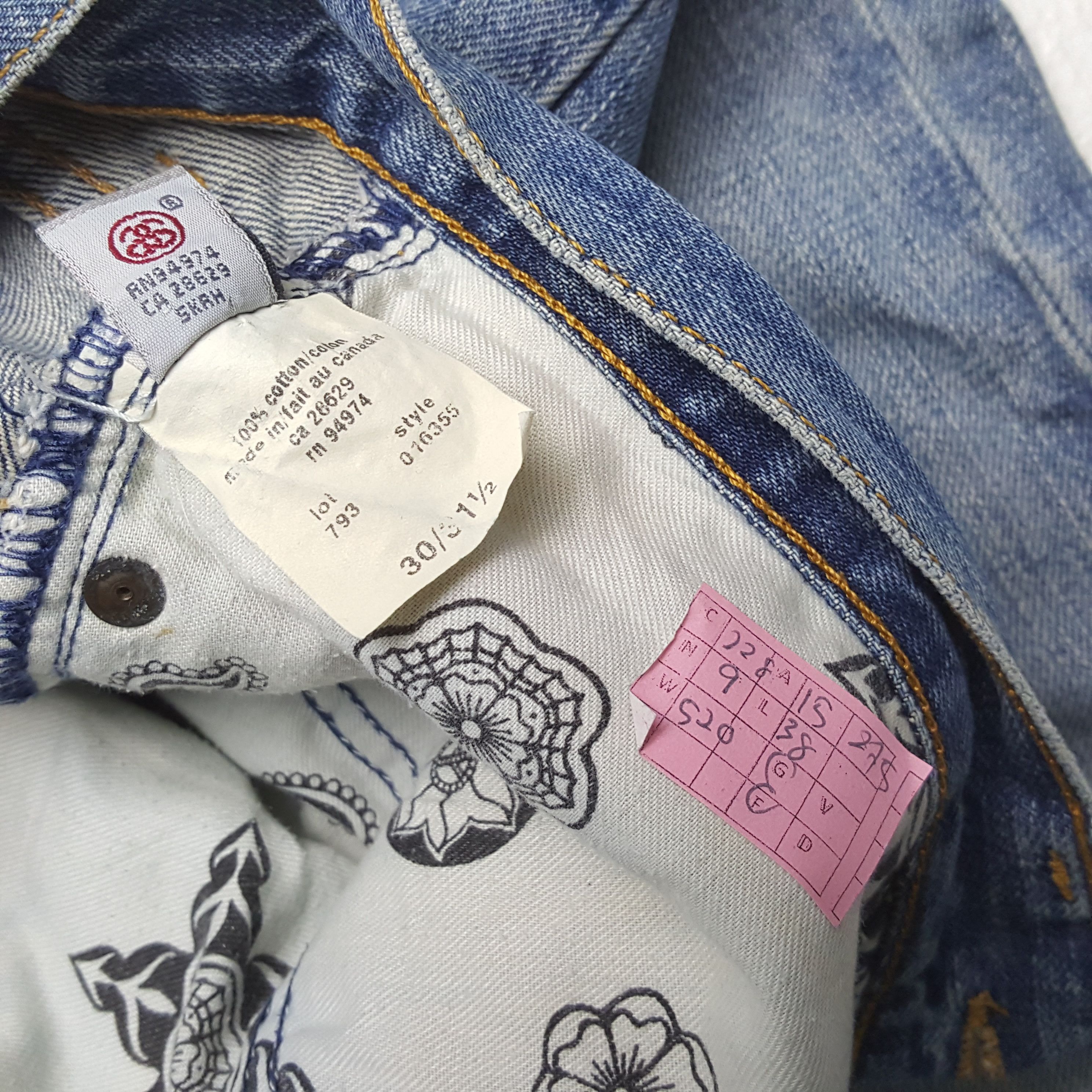 Stussy STUSSY Streetwear Skateboard Style Custom Art Jeans Size US 30 / EU 46 - 13 Thumbnail