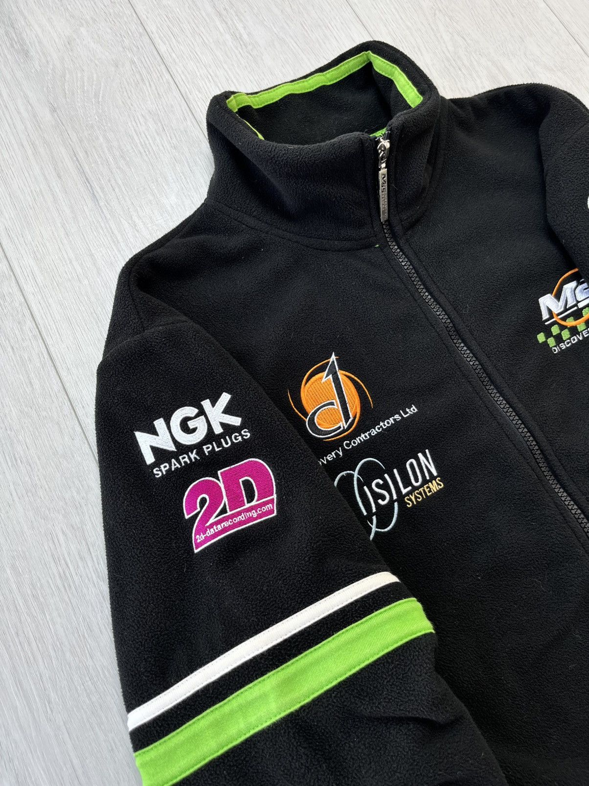 Japanese Brand Vintage Kawasaki Racing Fleece Jacket Center Logo Y2K 90s Size US S / EU 44-46 / 1 - 6 Thumbnail