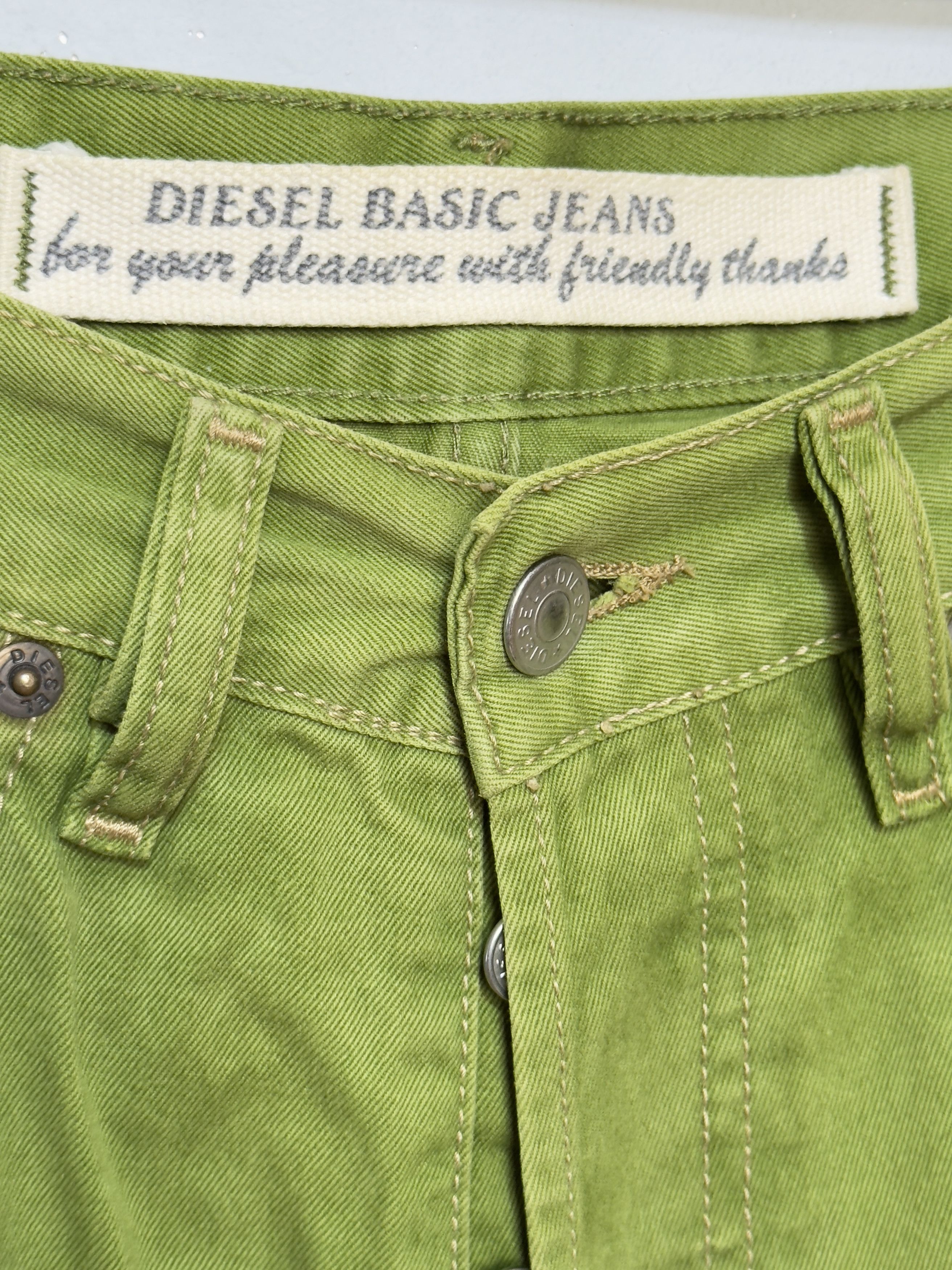 Diesel Vintage Diesel italy shorts denim jeans green Size US 29 - 6 Thumbnail