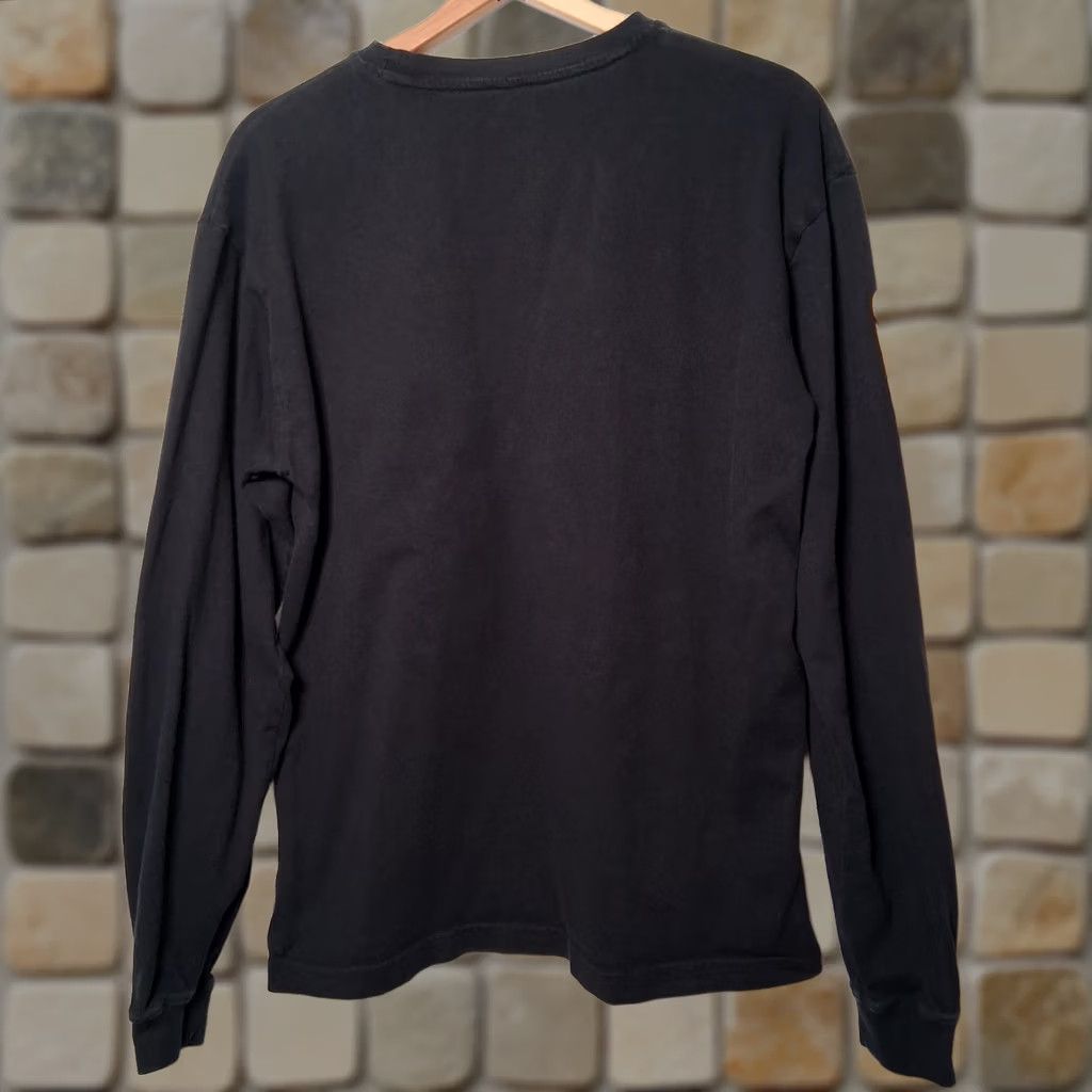 Vintage Caterpillar CAT Workwear Shirt Long Sleeve T Logo Work Heavy Equipment Black Adult Medium Mens Size US M / EU 48-50 / 2 - 1 Thumbnail