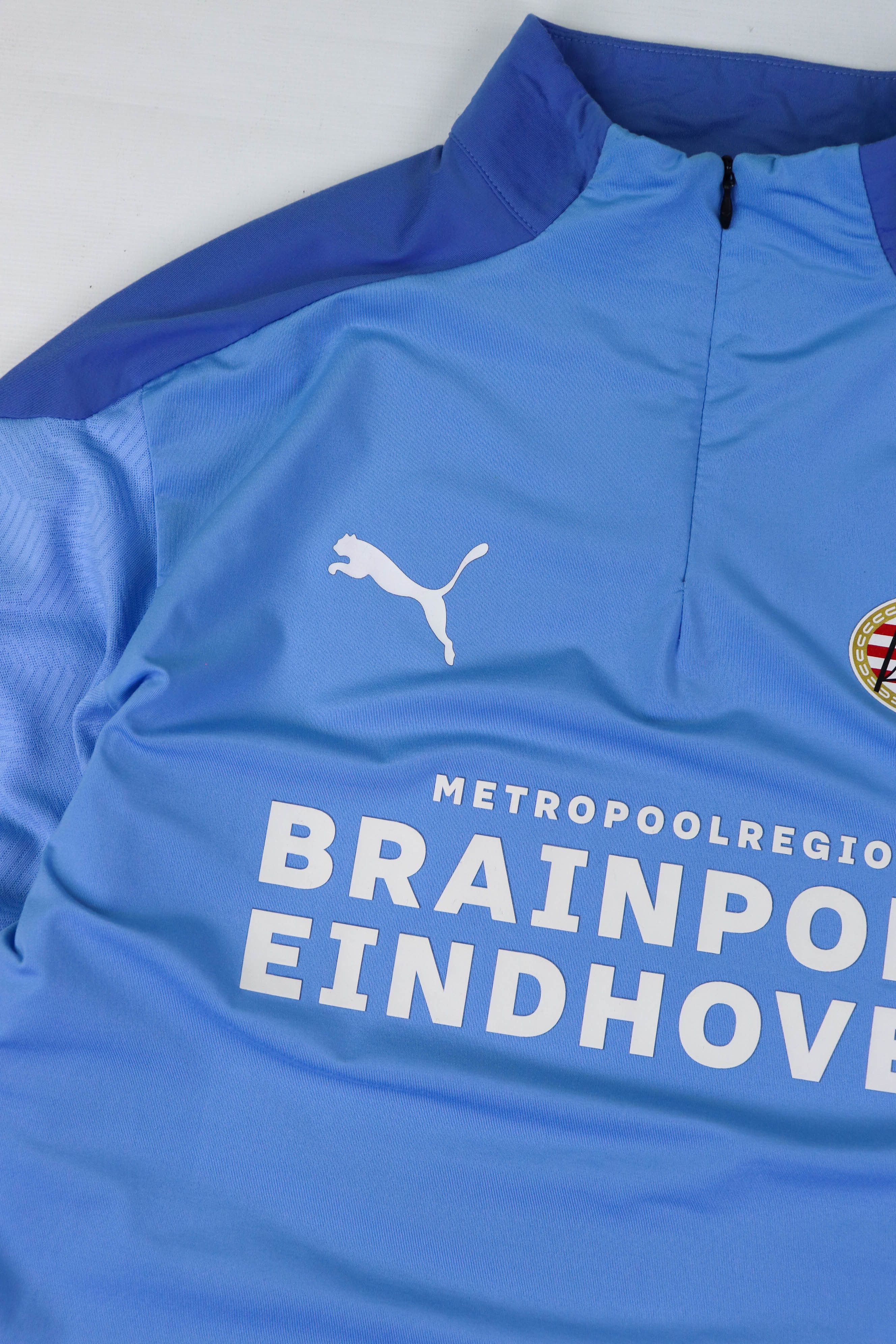 Puma Puma PSV Blue Long Sleeve DryCell Training Zip Top Rashguard Size US M / EU 48-50 / 2 - 4 Thumbnail