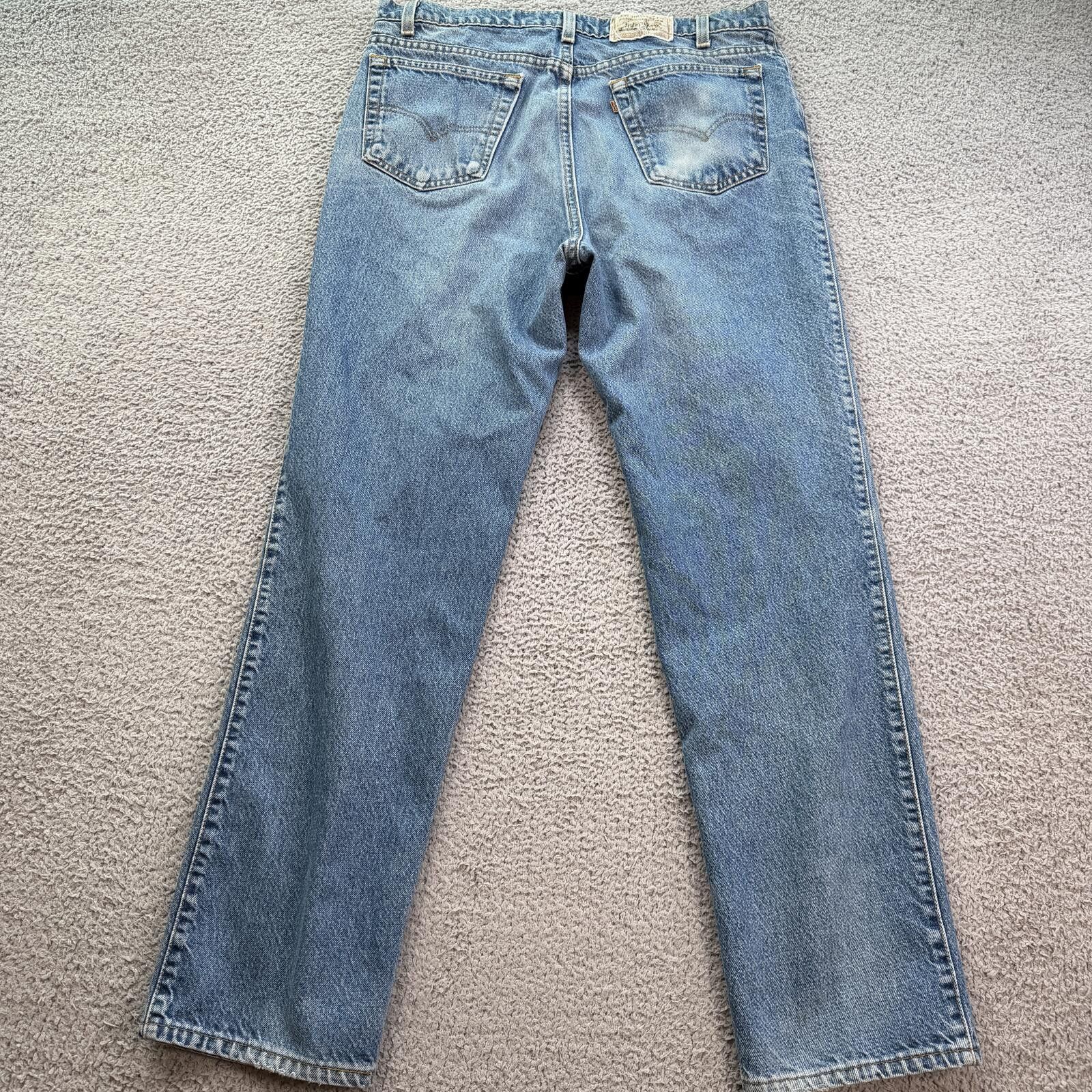 Levi's Vintage 90s Levis 530 Regular Fit Jeans Light Wash 36x32 Size US 36 / EU 52 - 2 Thumbnail