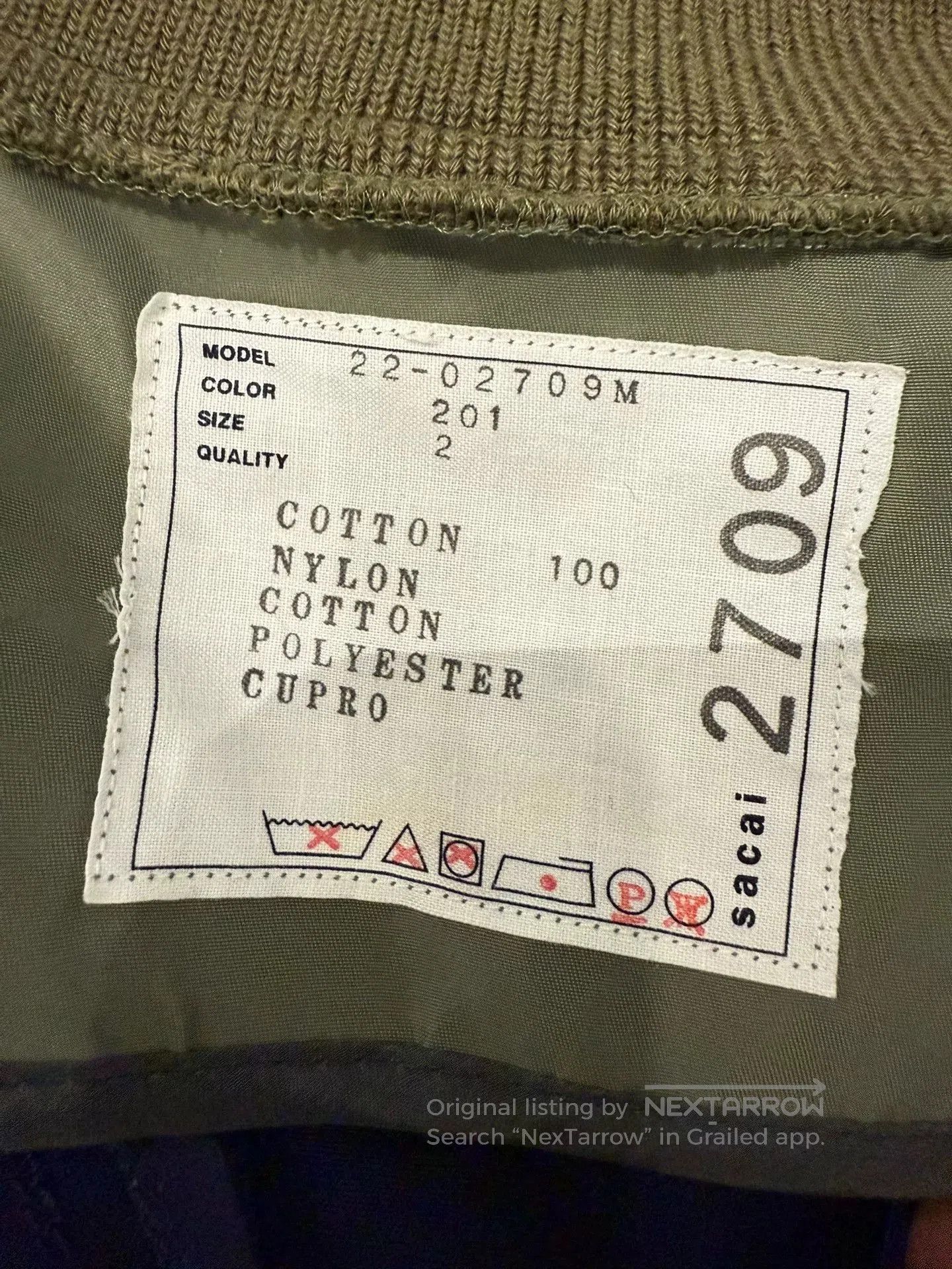 Sacai sacai MA1 Twill Blouson Jacket. Size US M / EU 48-50 / 2 - 5 Thumbnail