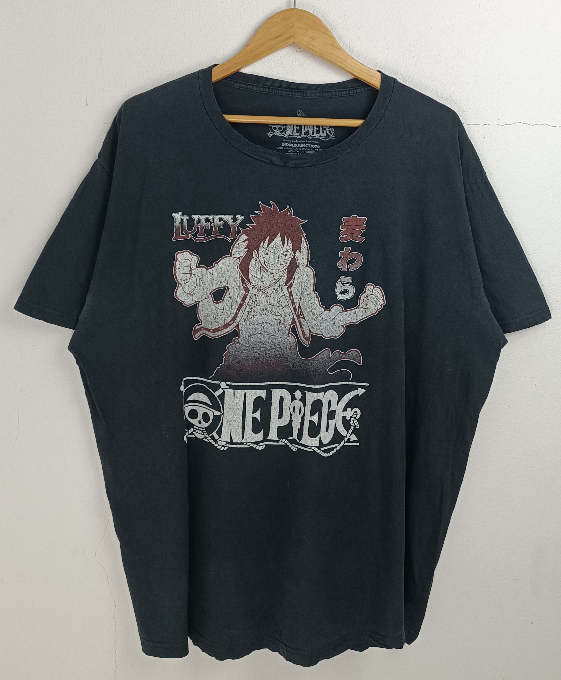 Anime FADED VINTAGE ONE PIECE MONKEY D LUFFY TEE naruto bleach Size US XXL / EU 58 / 5 - 3 Thumbnail