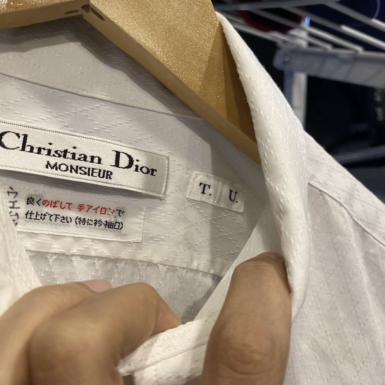 Christian Dior Monsieur RARE 🚨 Christian Dior mounsieur 90s clipped diamond pattern Size US L / EU 52-54 / 3 - 10 Thumbnail
