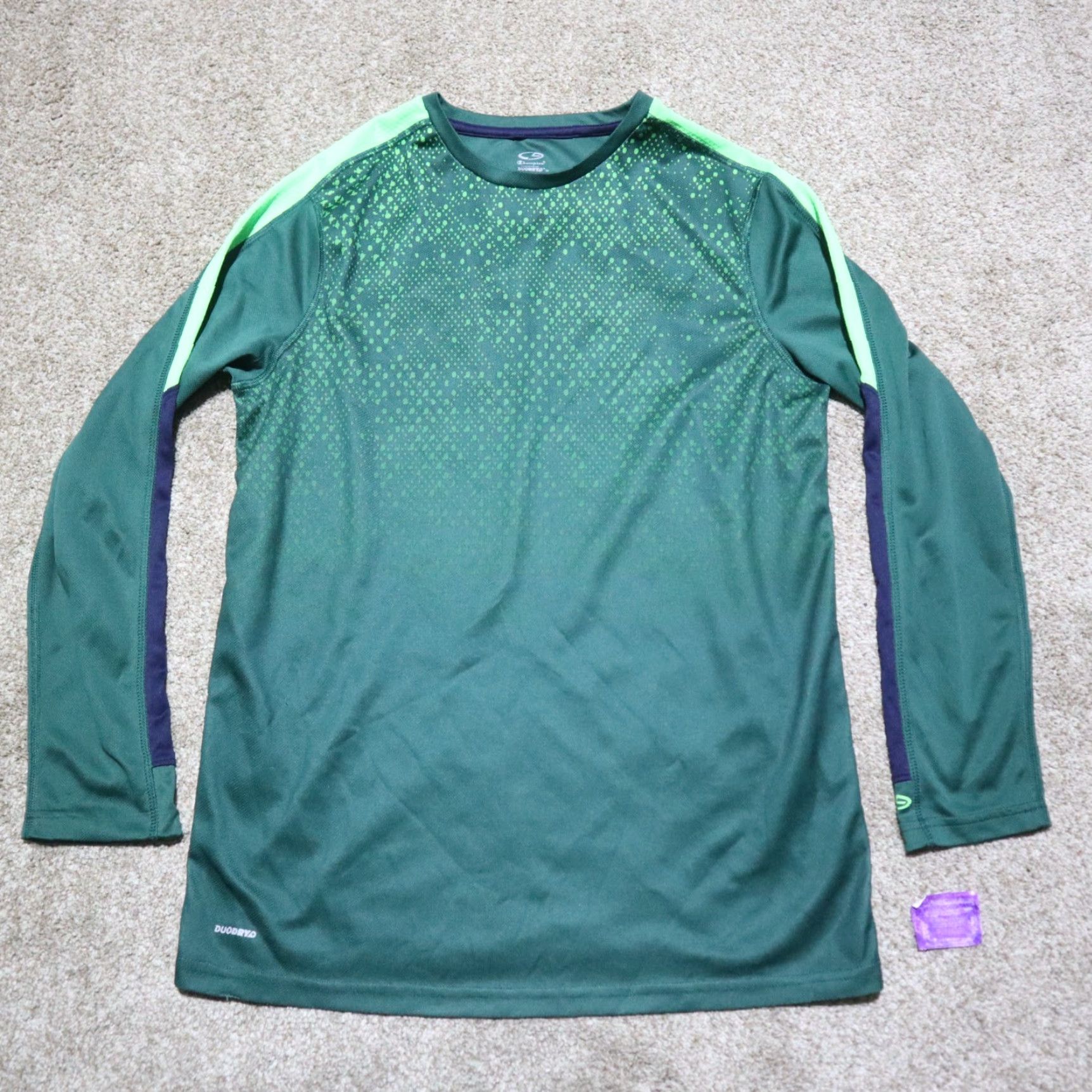 Champion Champion Shirt Men XL Green Running Short Sleeve Duo Dry Athletic Shirt Size US XL / EU 56 / 4 - 2 Thumbnail