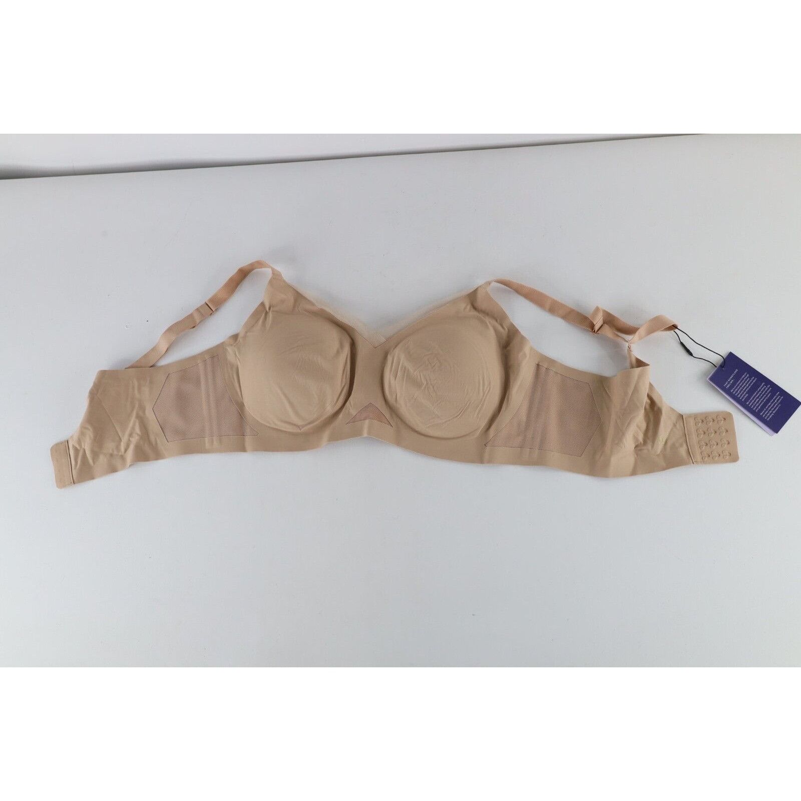 Vintage New Honeylove Crossover Wire Free Shapewear Bra Nude Beige Size ONE SIZE - 1 Thumbnail