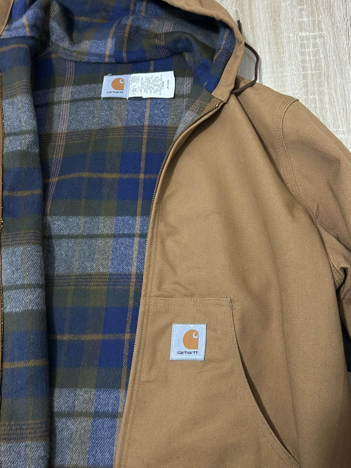 Carhartt 1997 Carhartt Duck Active Camel Flannel Very Rare Size US L / EU 52-54 / 3 - 5 Thumbnail