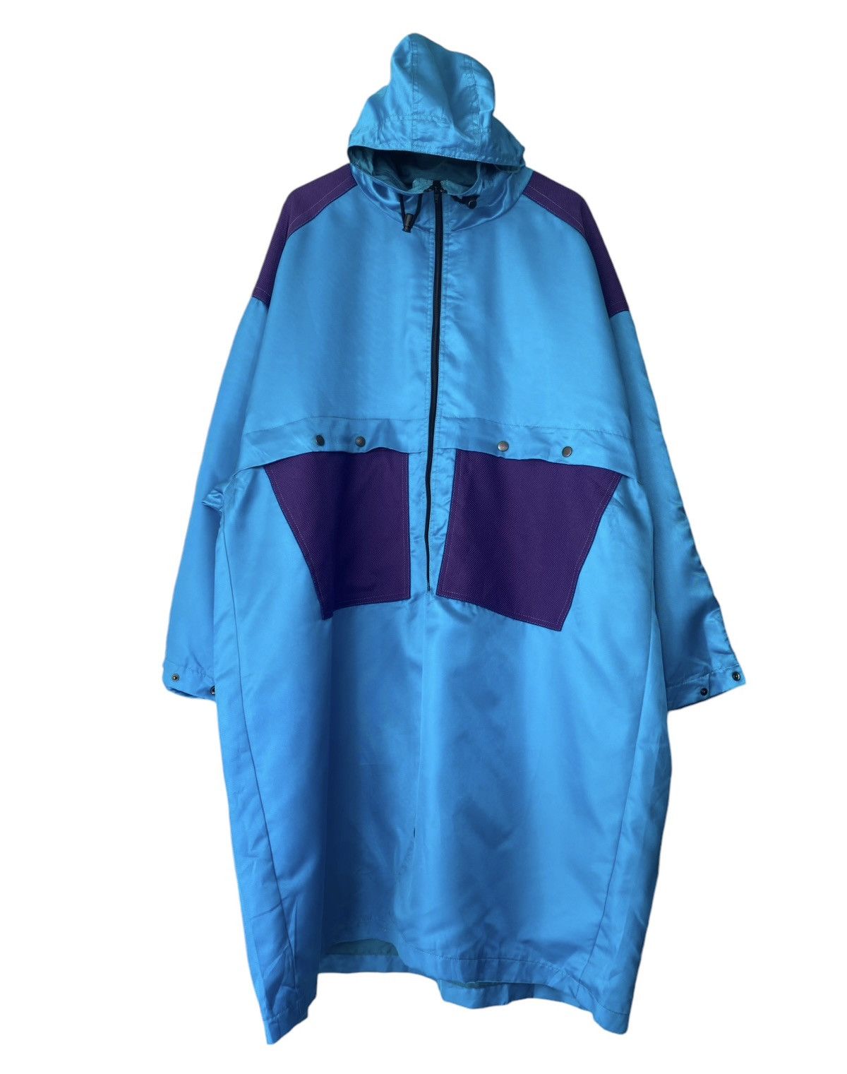 Mizuno × Vintage MIZUNO Oversize Hoodie Jacket Nylon Size US L / EU 52-54 / 3 - 1 Thumbnail