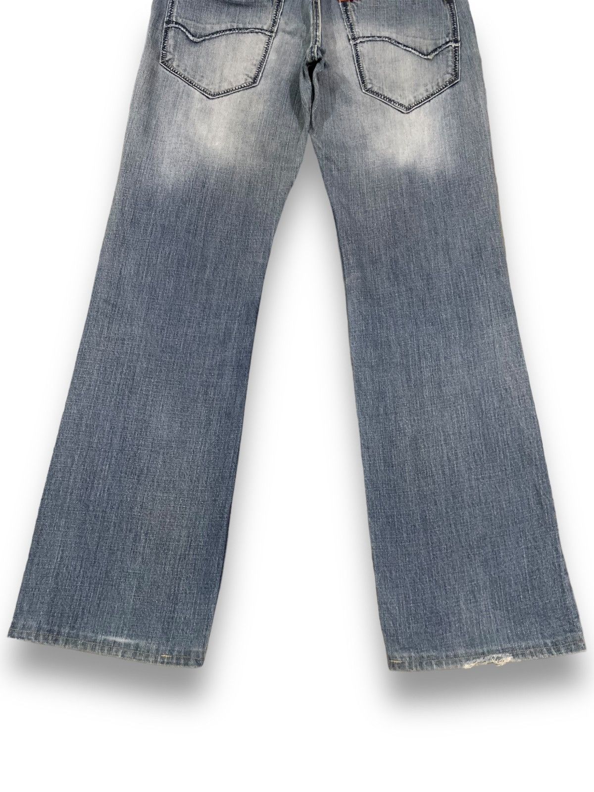 Japanese Brand Vintage Japanese Brand Aldelio Bootcut Distressed Jeans Size US 31 - 16 Thumbnail