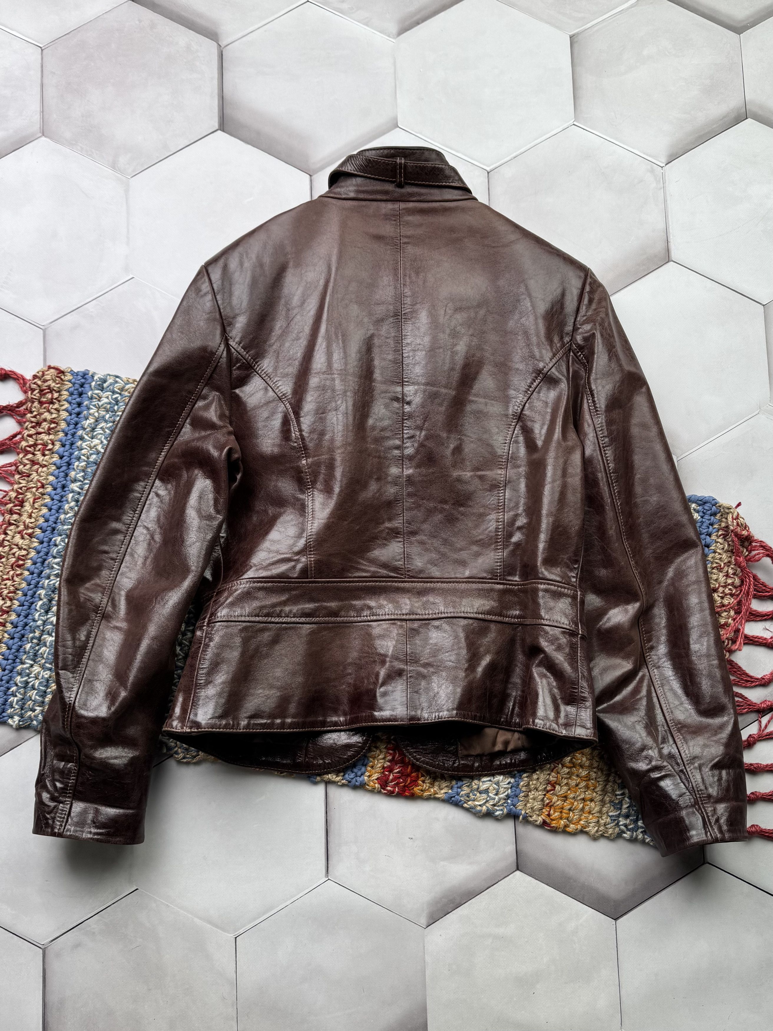 Vintage Vintage Cropped Leather Jacket Size L / US 10 / IT 46 - 13 Thumbnail