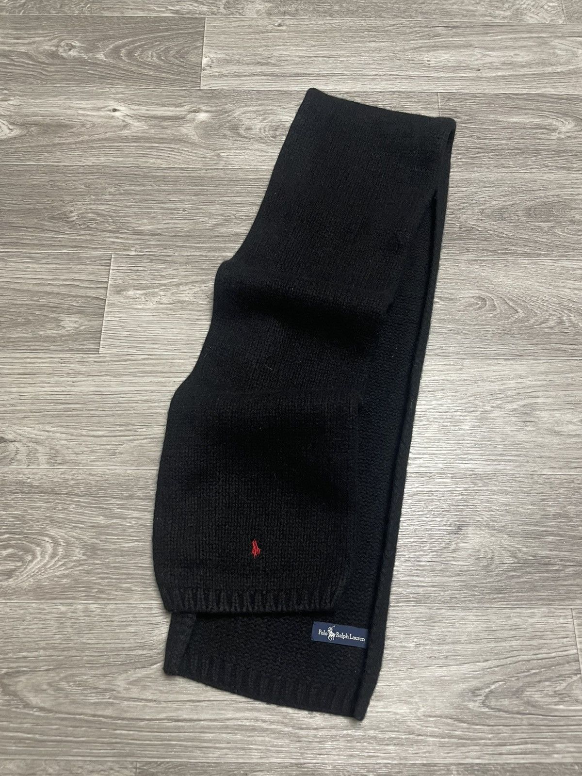 Polo Ralph Lauren Vintage Polo Ralph Lauren Black Scarf Size ONE SIZE - 1 Thumbnail