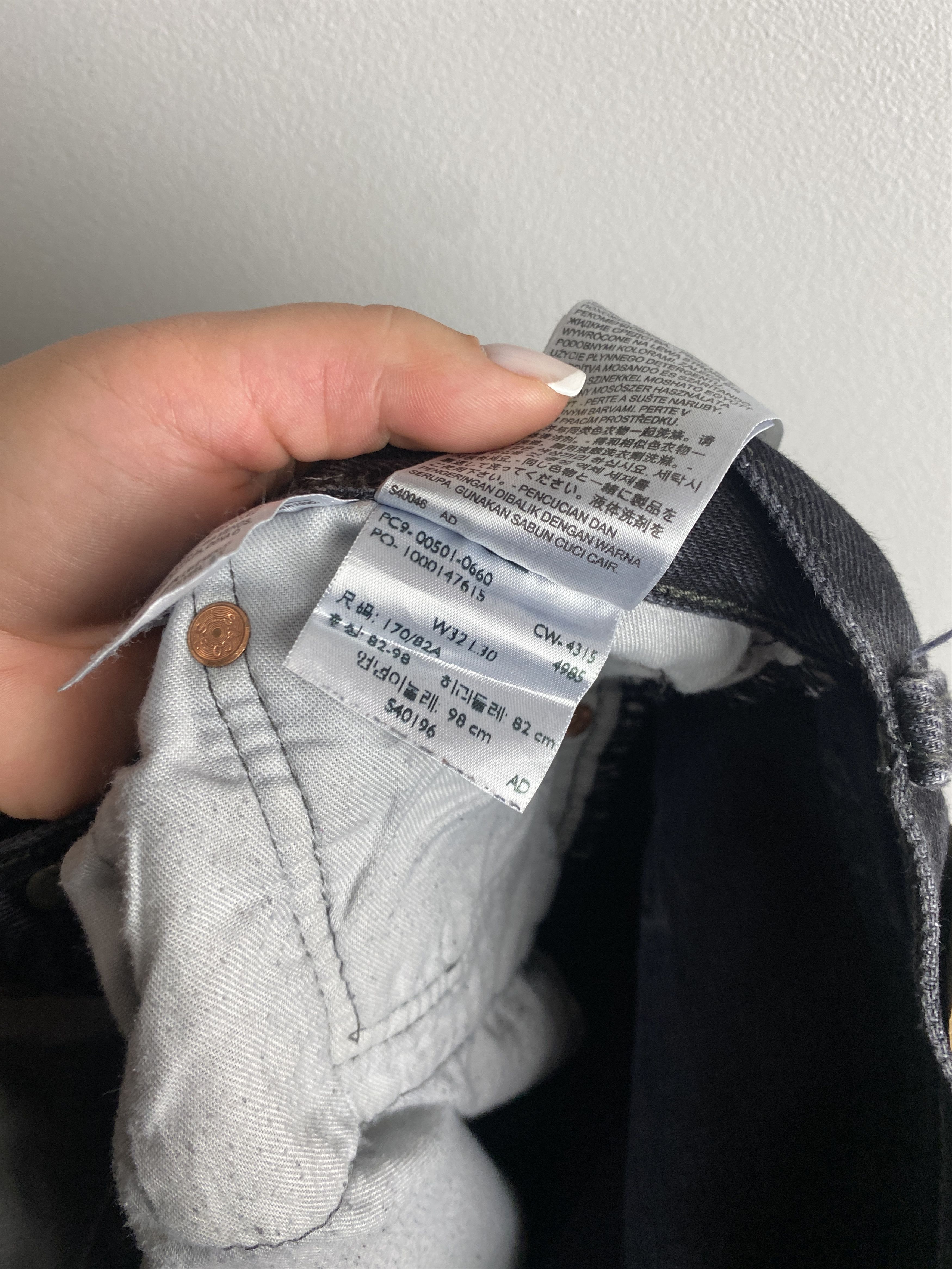 Levi's Levi's 501 black denim jeans pants casual Size US 32 / EU 48 - 6 Thumbnail