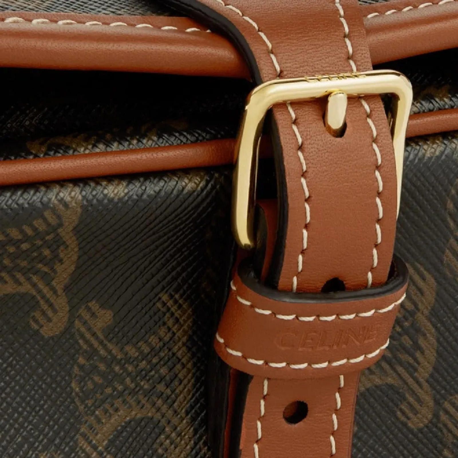 Celine Celine Medium Folco Triomphe Crossbody Size ONE SIZE - 3 Thumbnail