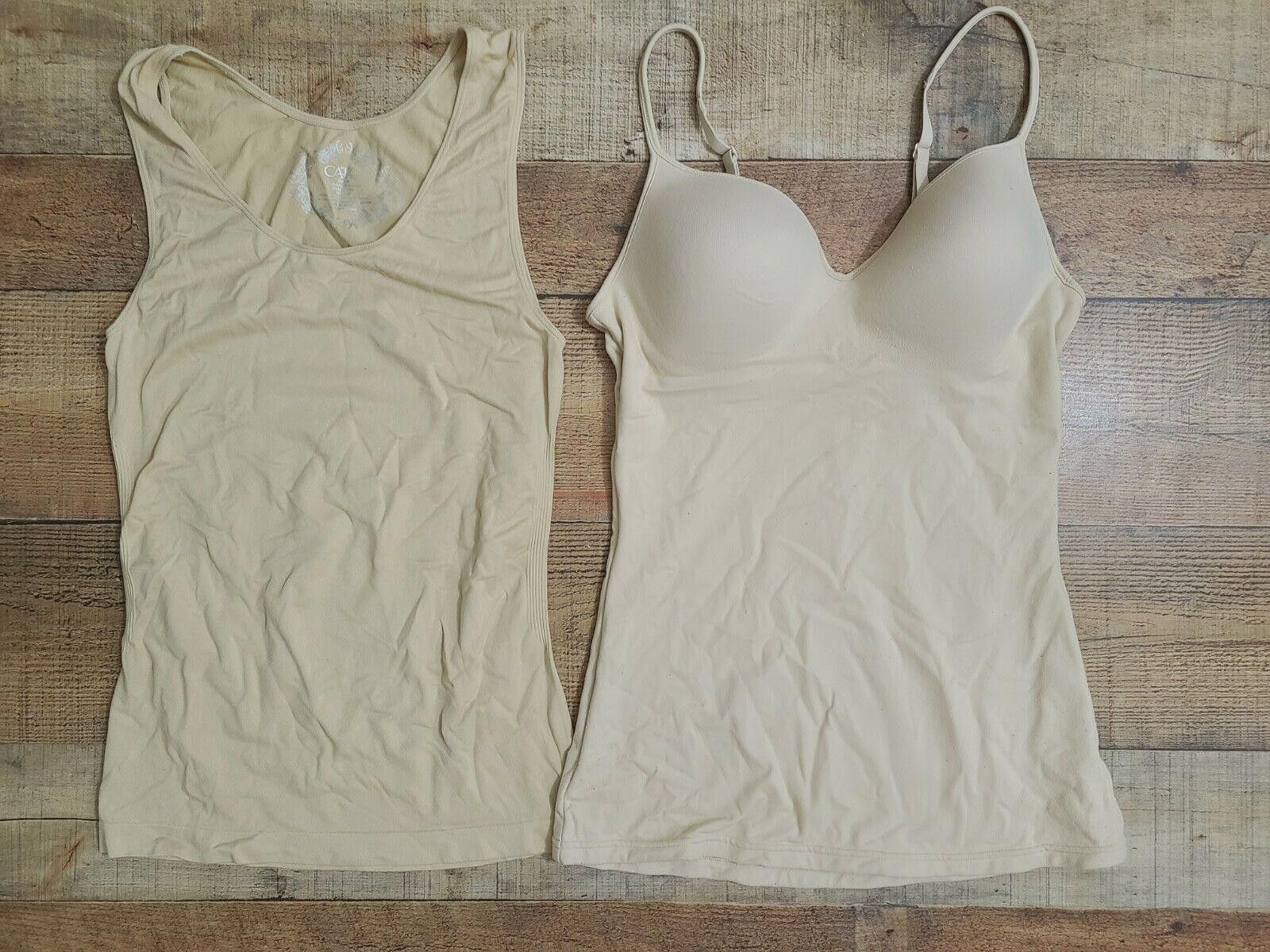 Cartoon Network Womens Nude Tank Top Lot Medium Built In Bra Size M / US 6-8 / IT 42-44 - 1 Thumbnail