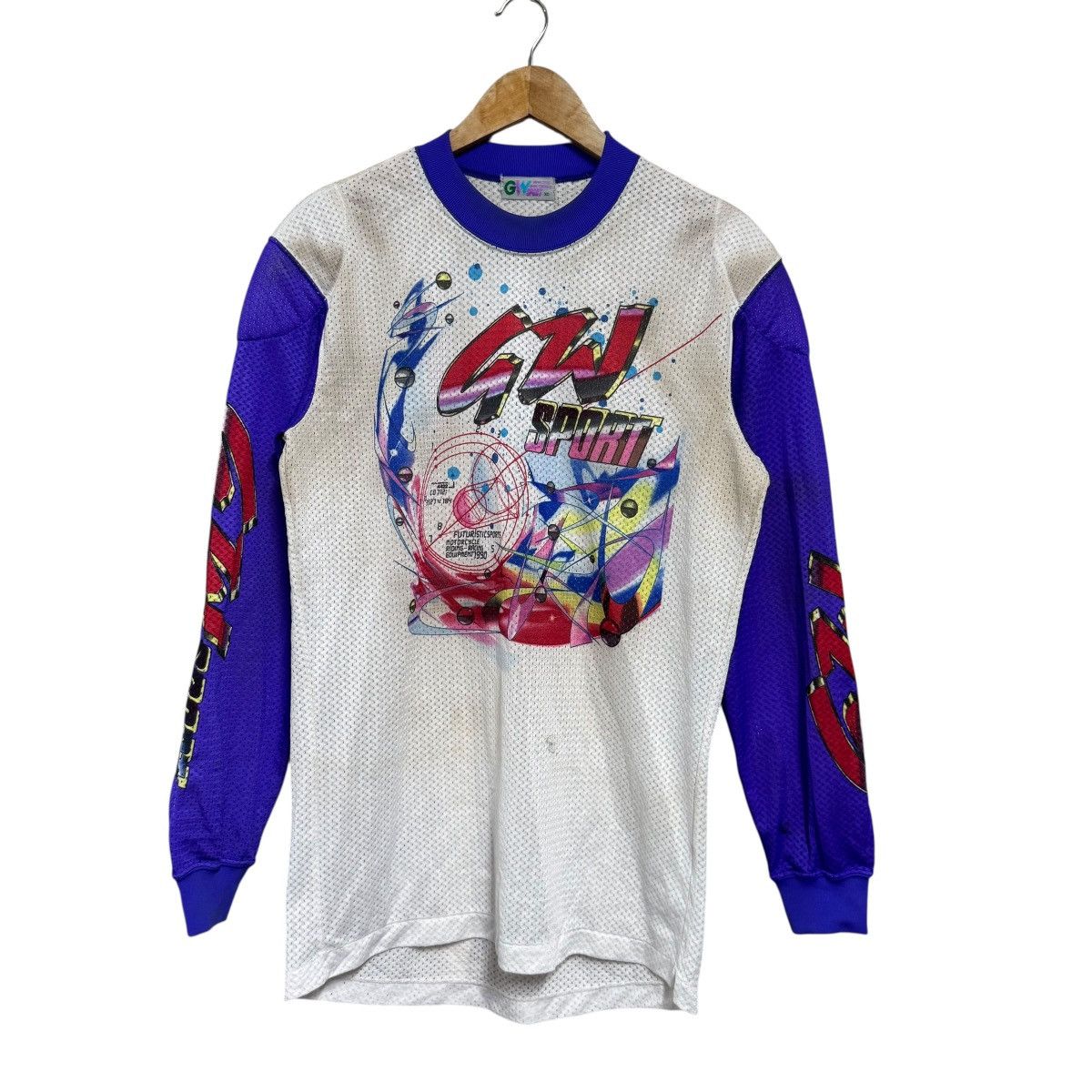 Gear for Sports Vintage 1990 GW Sport Futuristic Motorcross Riding Jersey Size US L / EU 52-54 / 3 - 1 Thumbnail
