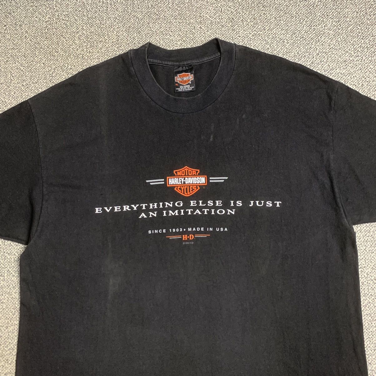 Harley Davidson 90s Vintage Harley Davidson T-Shirt Size US XL / EU 56 / 4 - 25 Thumbnail