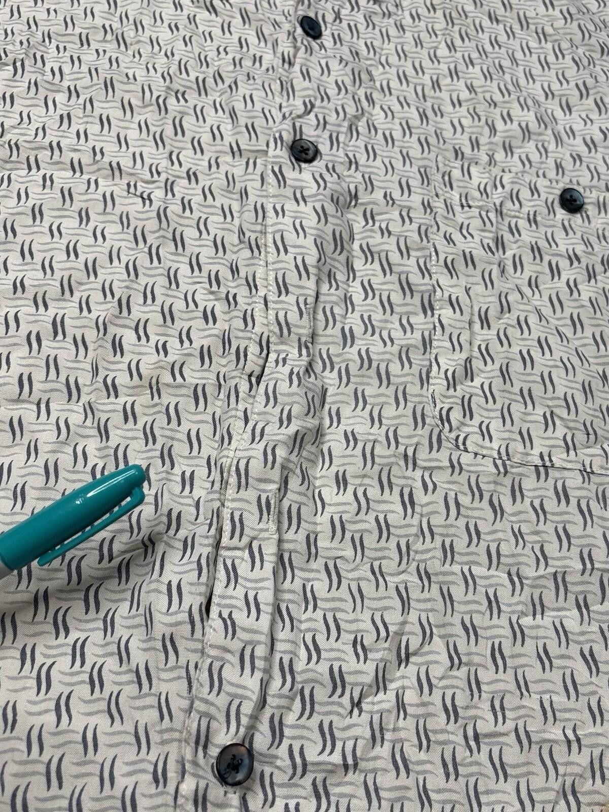 Other 90s Chiamare Shirt Mens Large Silk Geometric Short Sleeve Size US L / EU 52-54 / 3 - 5 Thumbnail