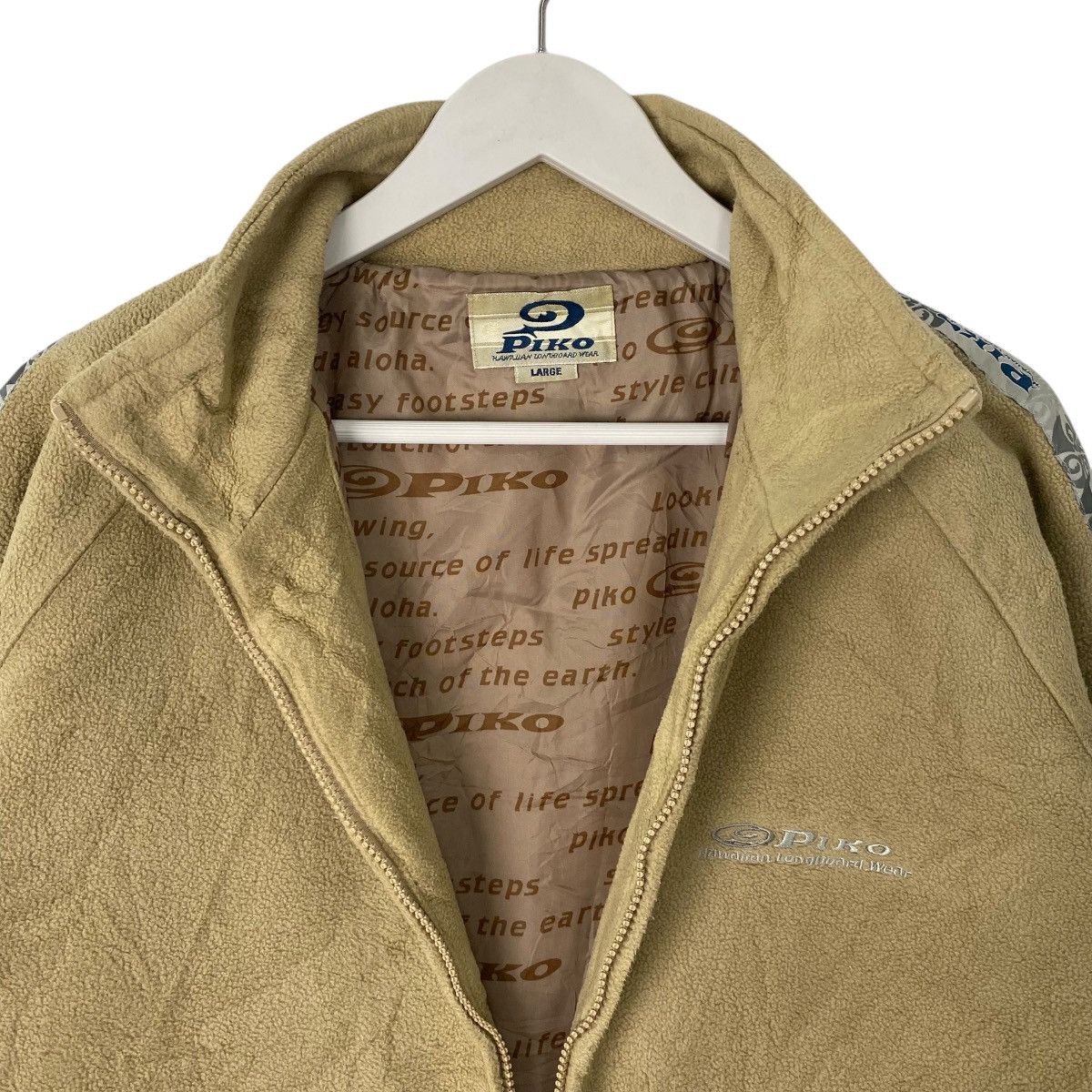 Vintage Vintage Piko Surf Size Tape Logo Zipper Fleece Jacket Size L Size US L / EU 52-54 / 3 - 5 Thumbnail