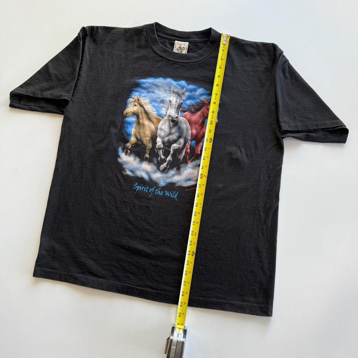 Vintage 2000 Vintage Y2K Spirit Of The Wild Horses Stallions Tee Size US XL / EU 56 / 4 - 11 Thumbnail