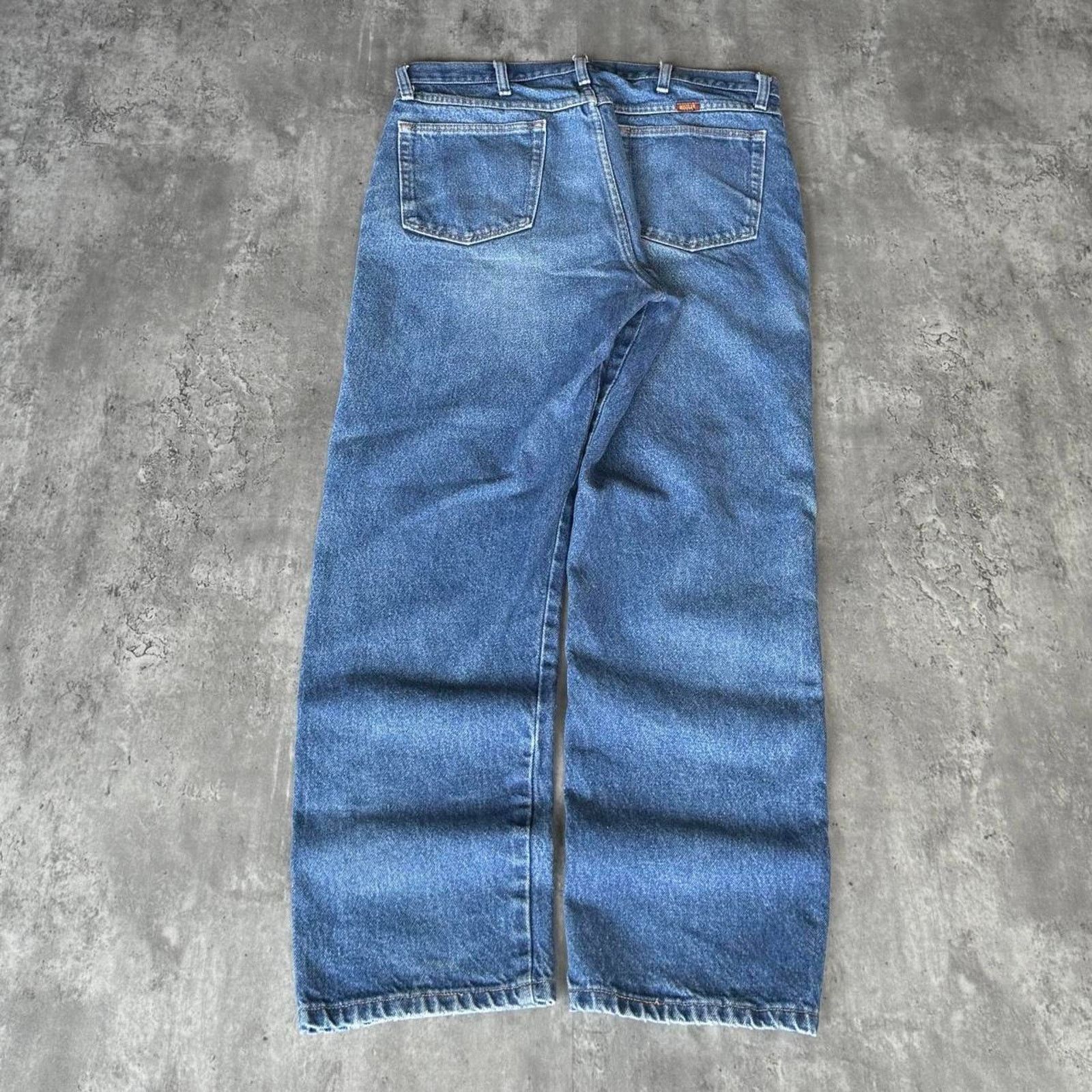 Rustler × Vintage Vintage Y2K Levi’s Style Grunge Opium Essential Denim Jeans Size US 35 - 2 Thumbnail