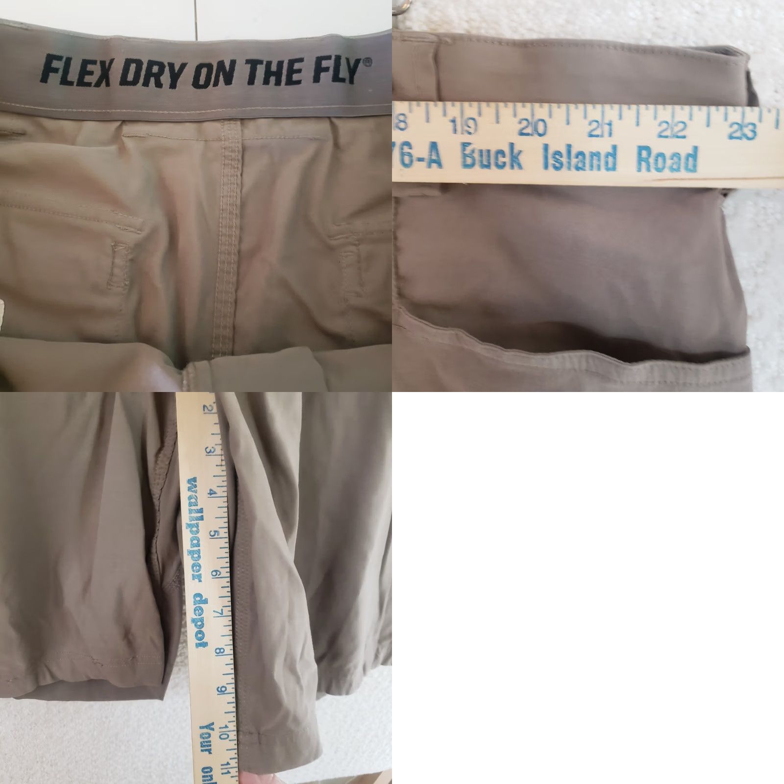 Vintage Duluth Trading Cargo Shorts Mens 46 Flex Dry On The Fly Taupe 9" Size US 30 / EU 46 - 10 Thumbnail