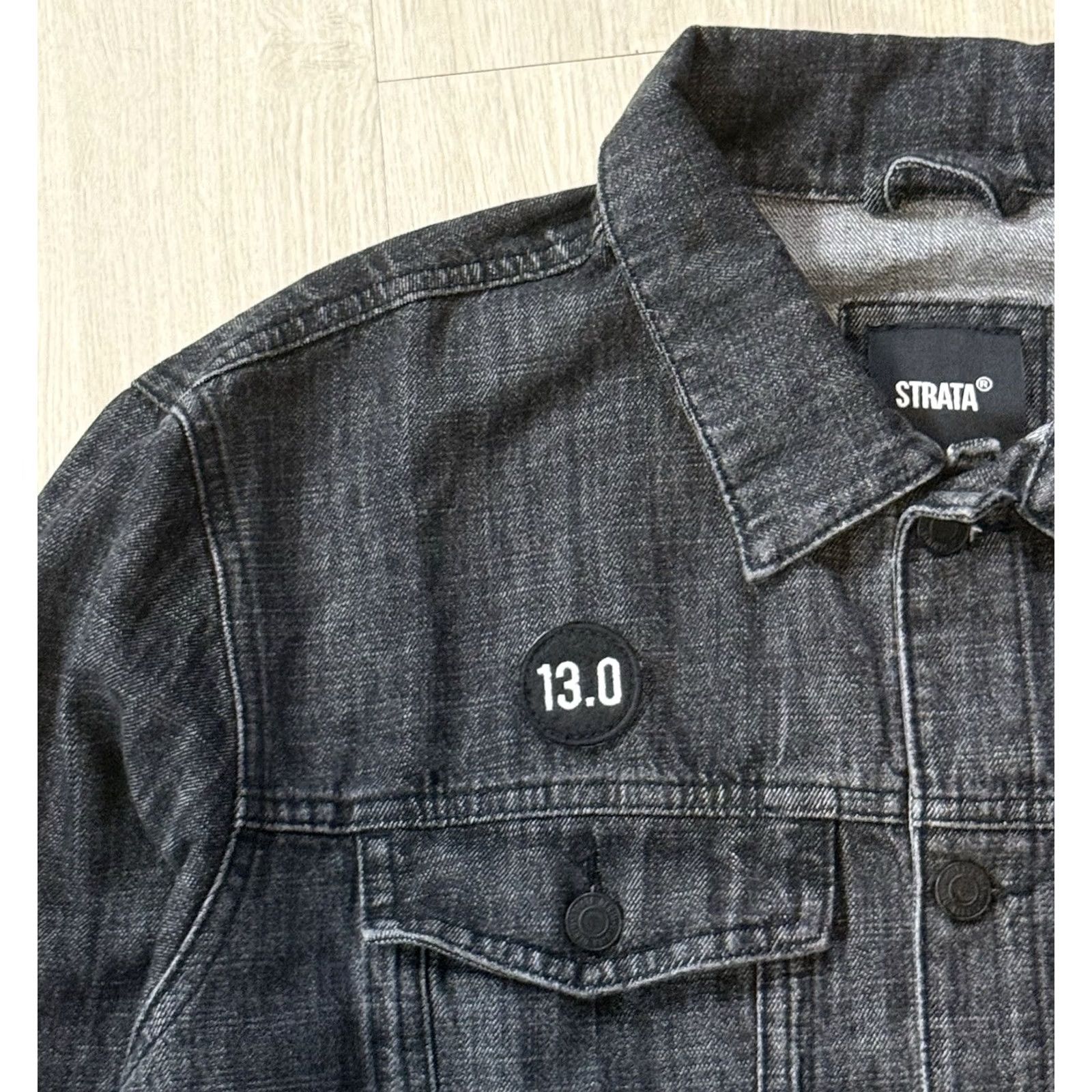 Denime VINTAGE NWT Holy Ship ‘13.0 (2019)’ Denim Jacket Large Griz Green Velvet Rusko Malaa EDM Jacket Mens Fashion EDM Party/Vintage Denim Jacket L Black Size US L / EU 52-54 / 3 - 5 Thumbnail