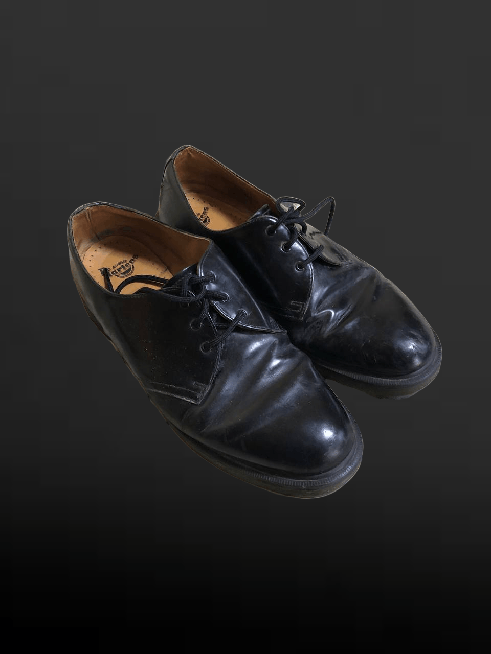 Dr. Martens Dr Martens Black Leather Derby Lace Up Work Smart Shoes Size US 12 / EU 45 - 1 Thumbnail