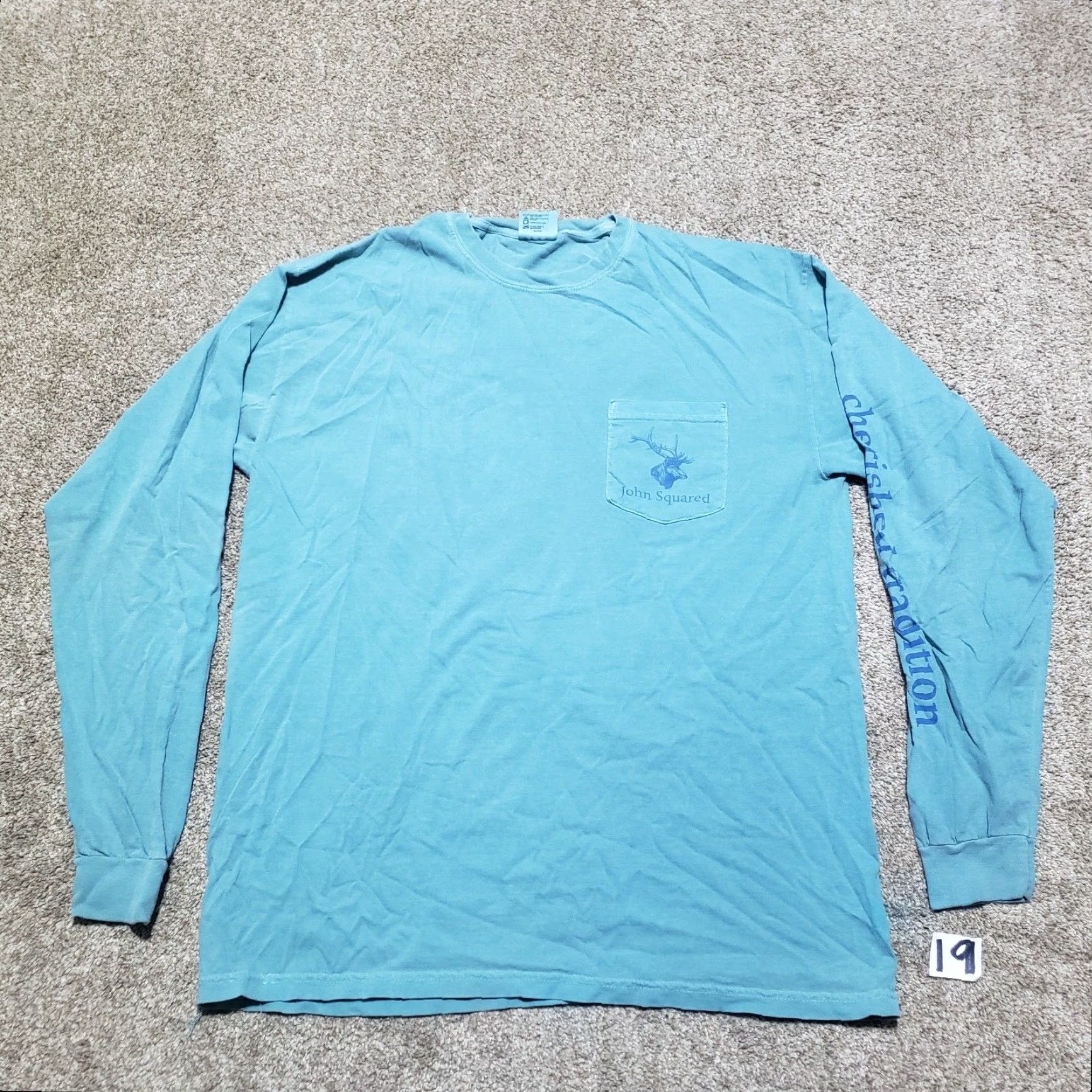 Dsquared2 VINTAGE Unbranded Blue Long Sleeve Shirt Hunting Deer Adult Men's L Large 90s Size US L / EU 52-54 / 3 - 3 Thumbnail
